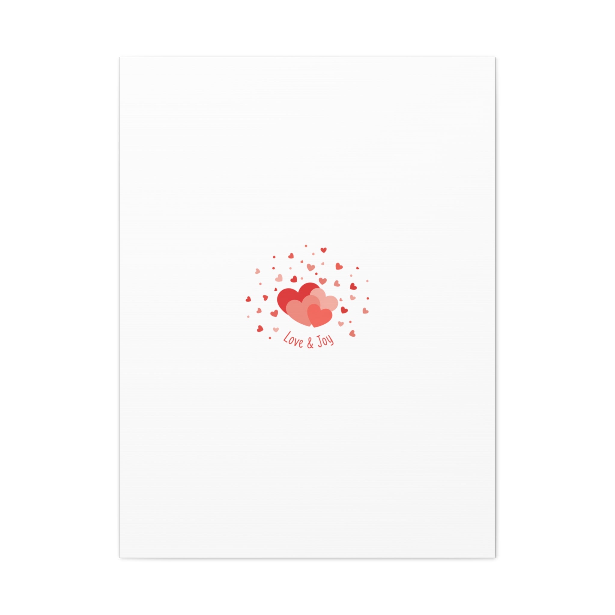 Tiny Heart Confetti Canvas | Matte Stretched Canvas