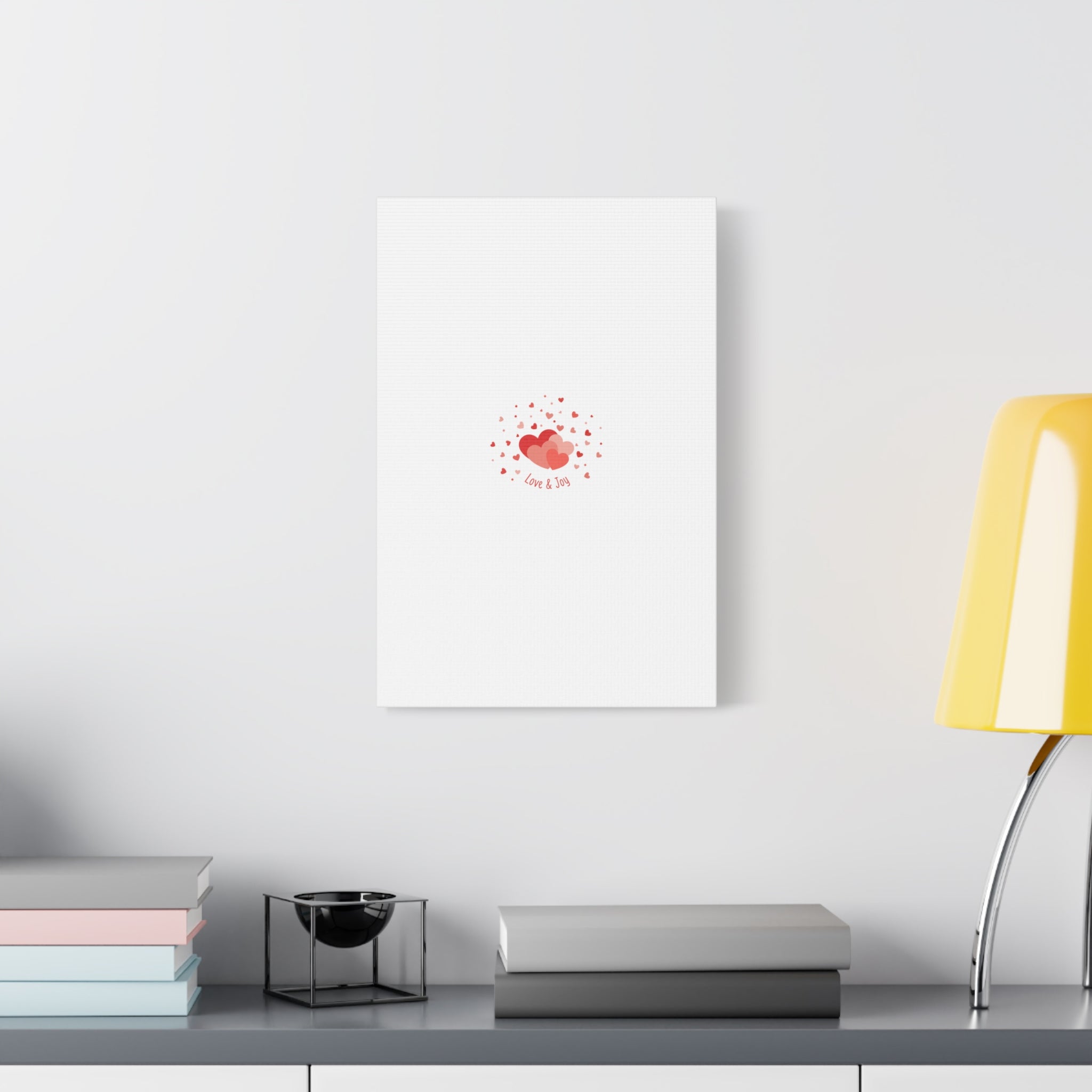 Tiny Heart Confetti Canvas | Matte Stretched Canvas