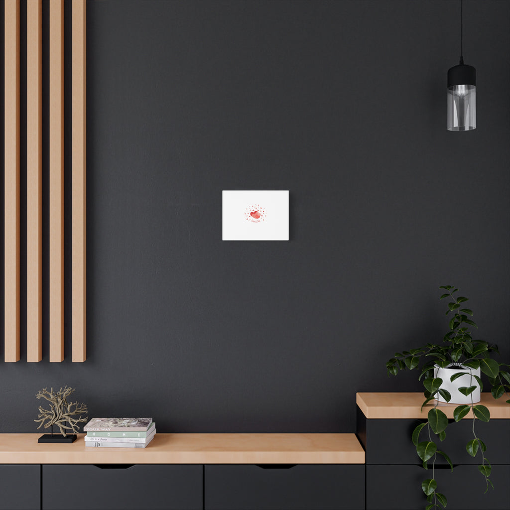 Tiny Heart Confetti Canvas | Matte Stretched Canvas