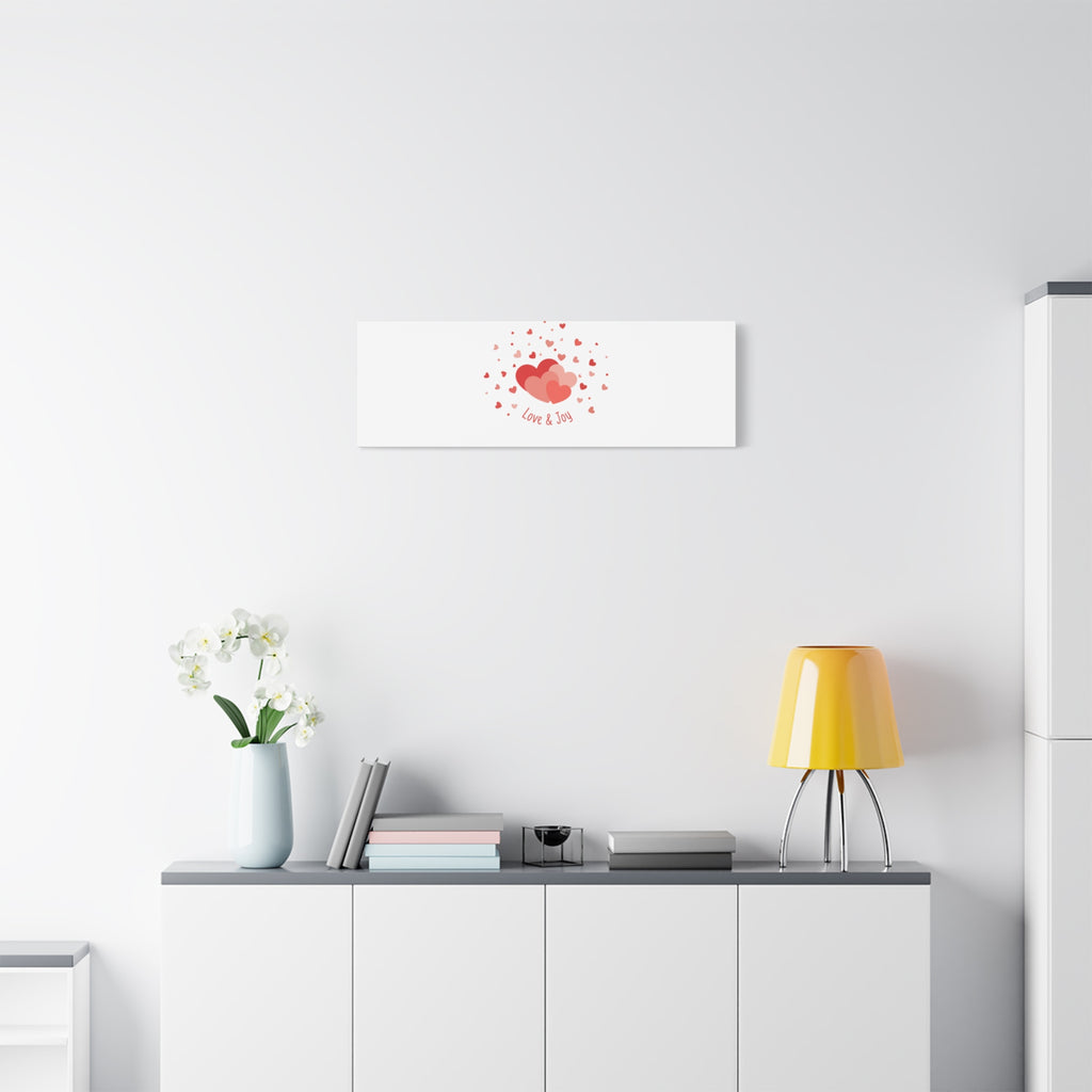 Tiny Heart Confetti Canvas | Matte Stretched Canvas