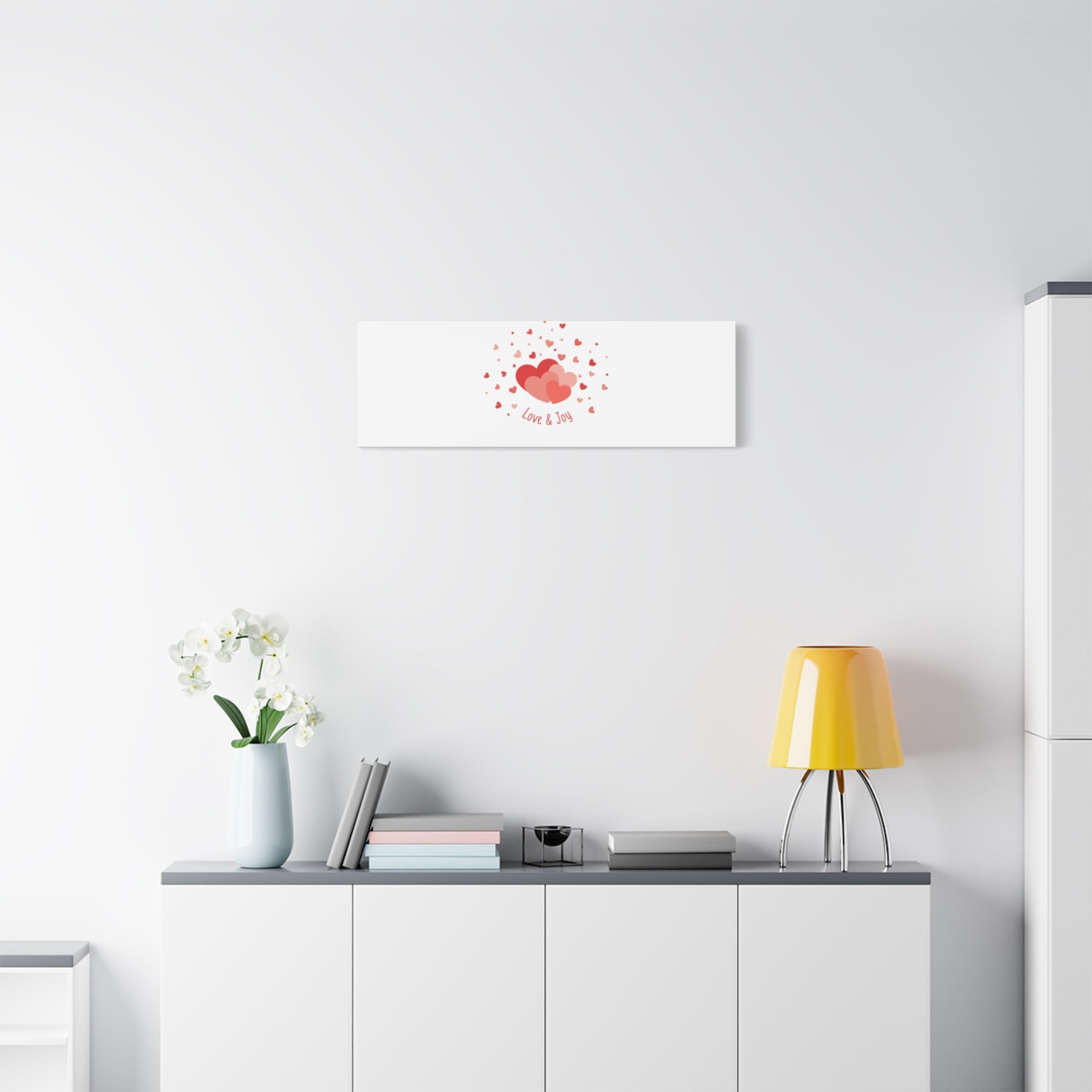 Tiny Heart Confetti Canvas | Matte Stretched Canvas