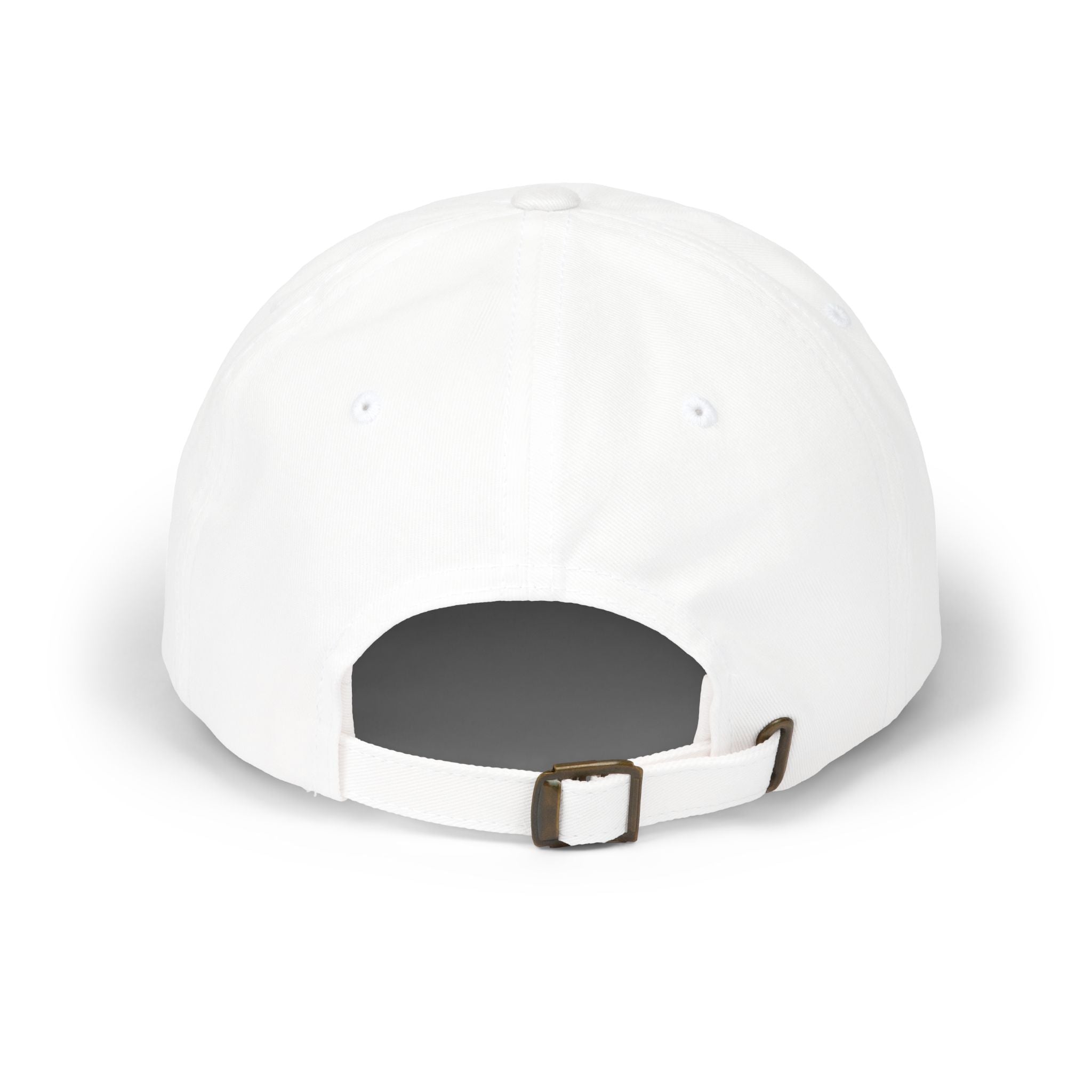 Dad Cap — "no idea, but ok" Embroidered White Baseball Hat