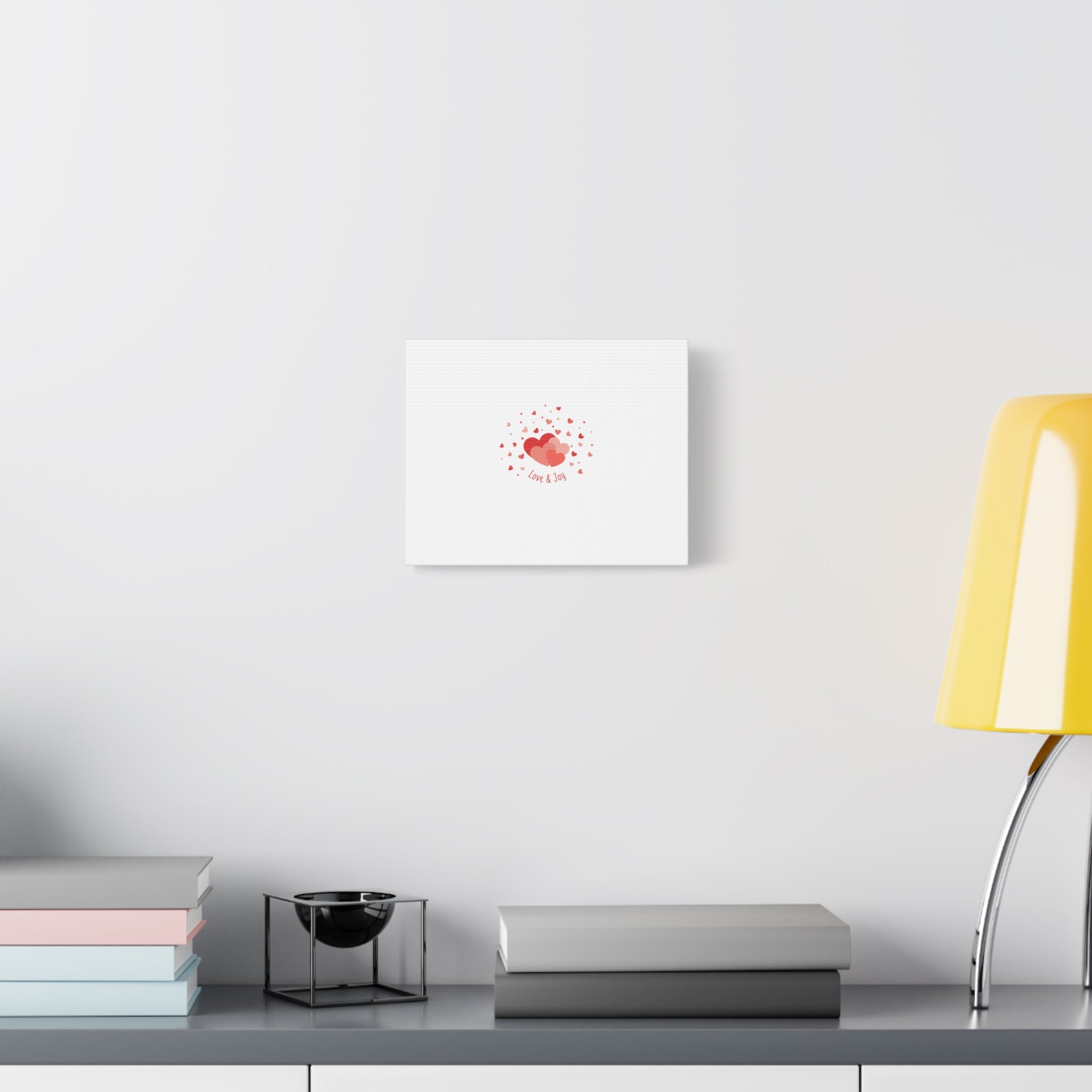Tiny Heart Confetti Canvas | Matte Stretched Canvas
