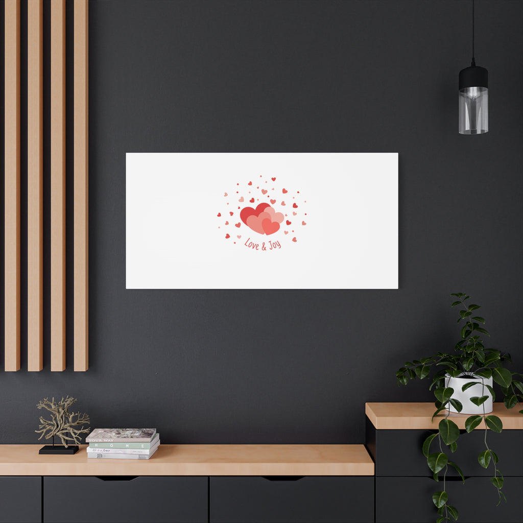 Tiny Heart Confetti Canvas | Matte Stretched Canvas