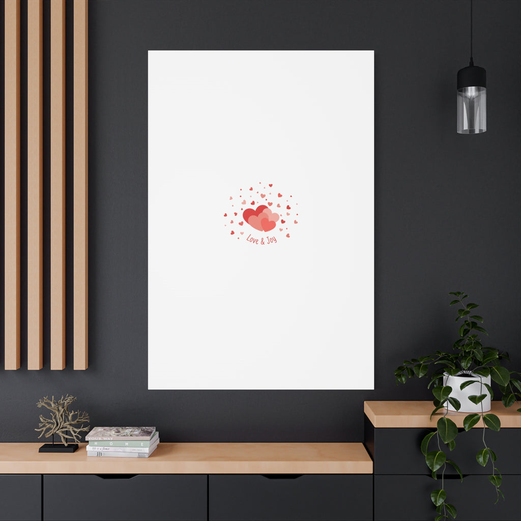 Tiny Heart Confetti Canvas | Matte Stretched Canvas