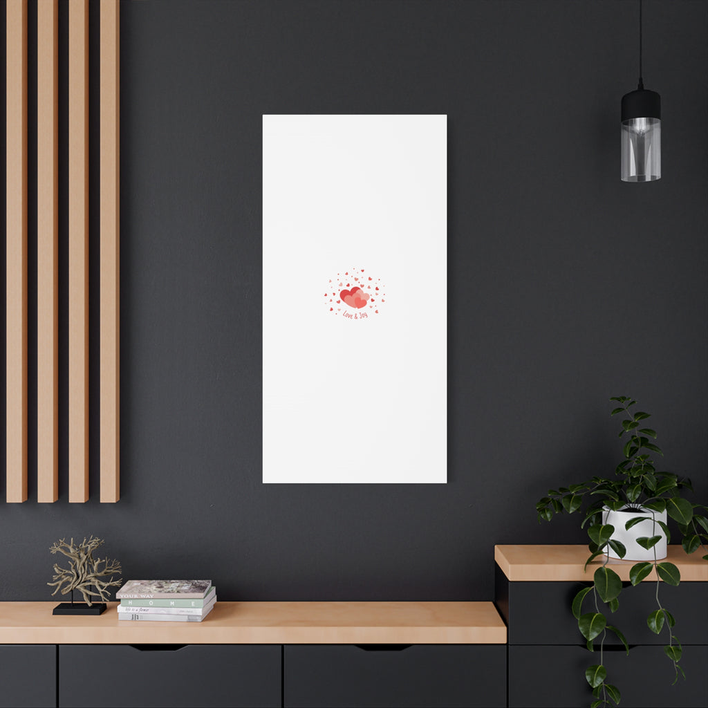 Tiny Heart Confetti Canvas | Matte Stretched Canvas