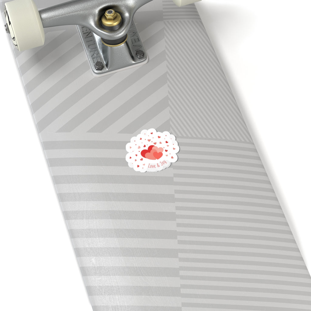 Tiny Heart Confetti Kiss-Cut Stickers | Valentine's Doodle, Micro Heart Pattern