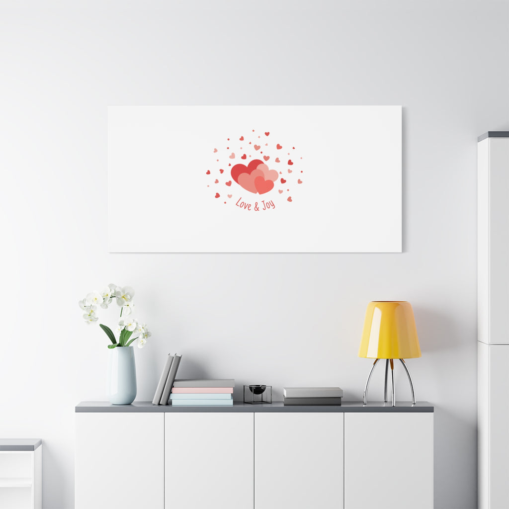 Tiny Heart Confetti Canvas | Matte Stretched Canvas