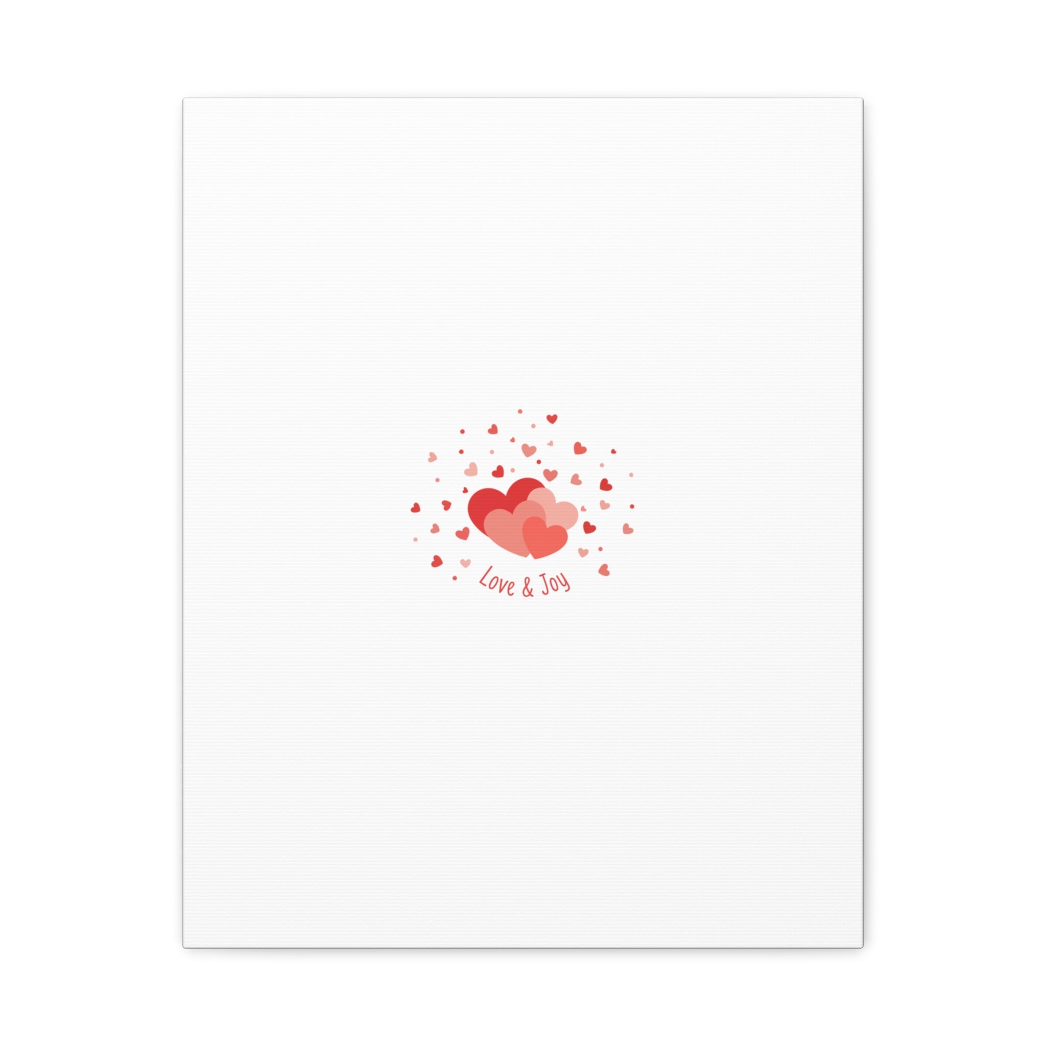 Tiny Heart Confetti Canvas | Matte Stretched Canvas