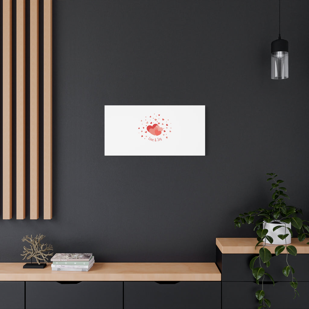 Tiny Heart Confetti Canvas | Matte Stretched Canvas