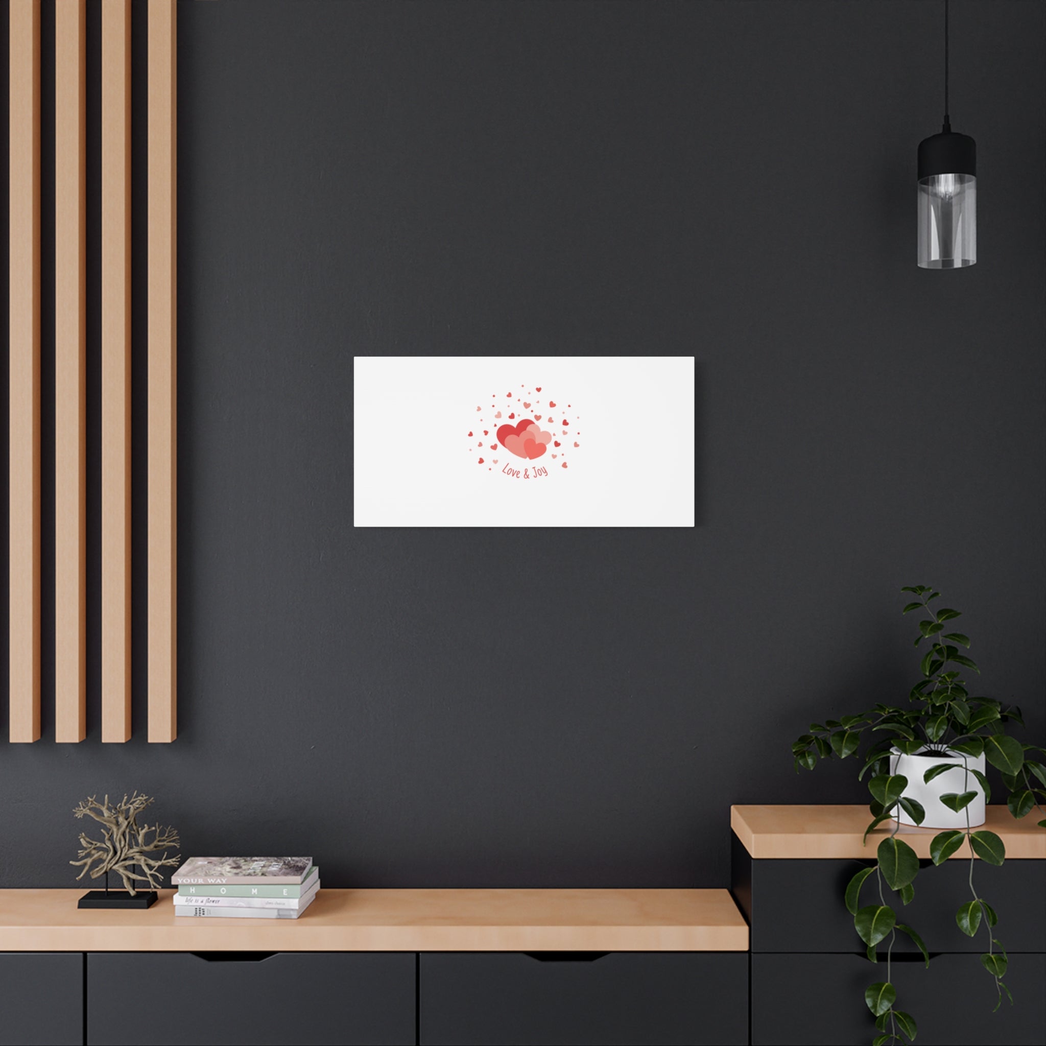 Tiny Heart Confetti Canvas | Matte Stretched Canvas