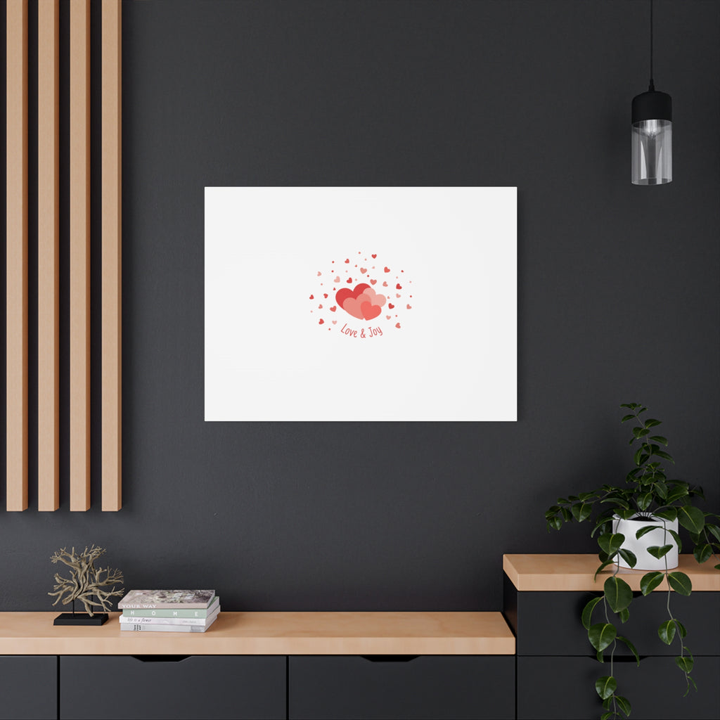 Tiny Heart Confetti Canvas | Matte Stretched Canvas