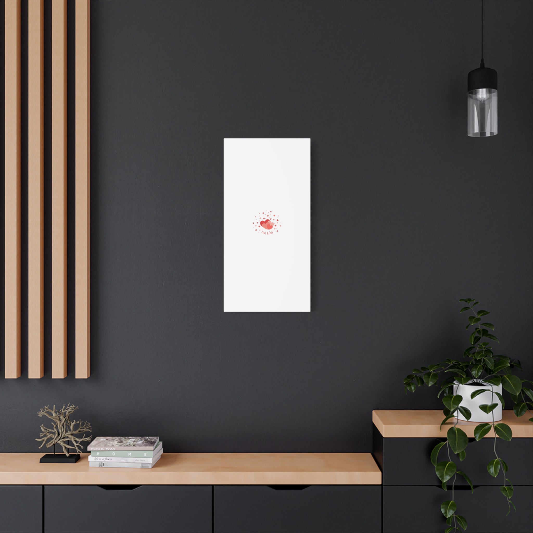 Tiny Heart Confetti Canvas | Matte Stretched Canvas