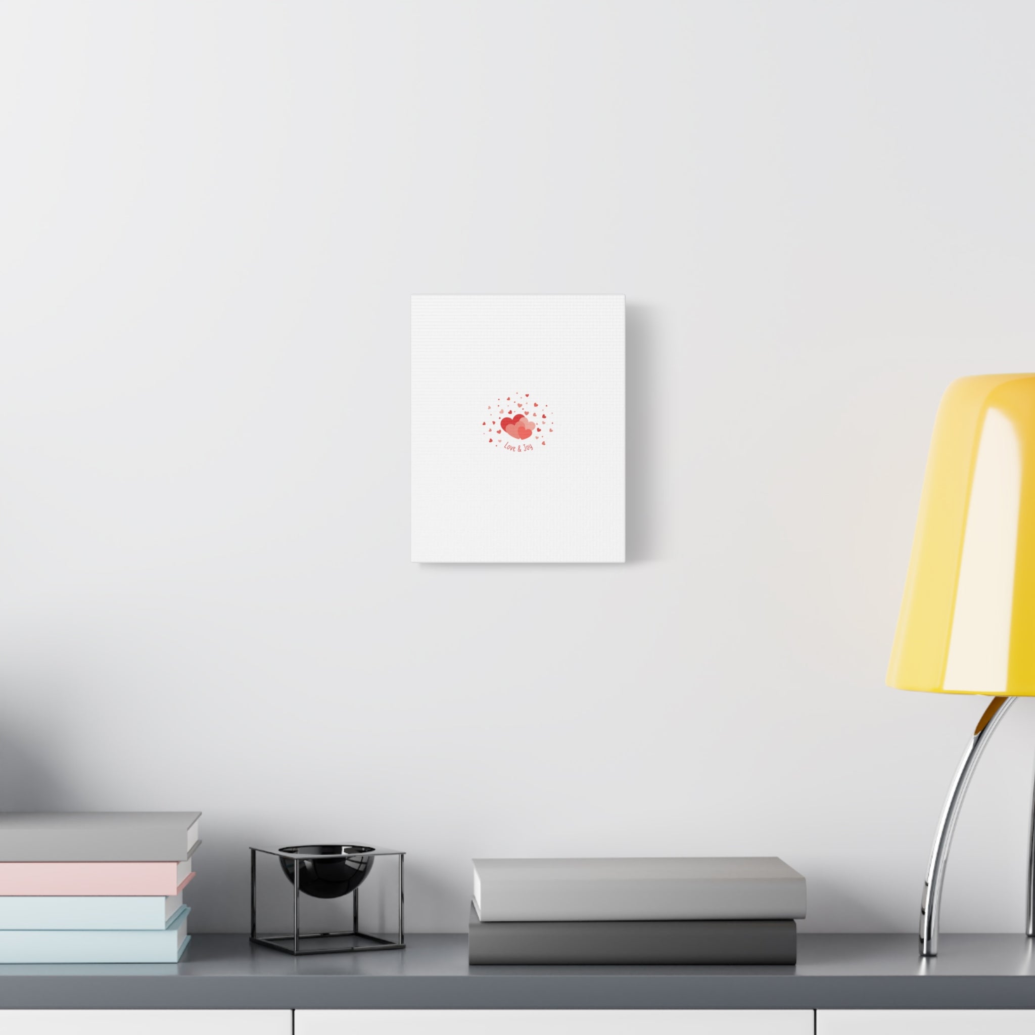 Tiny Heart Confetti Canvas | Matte Stretched Canvas