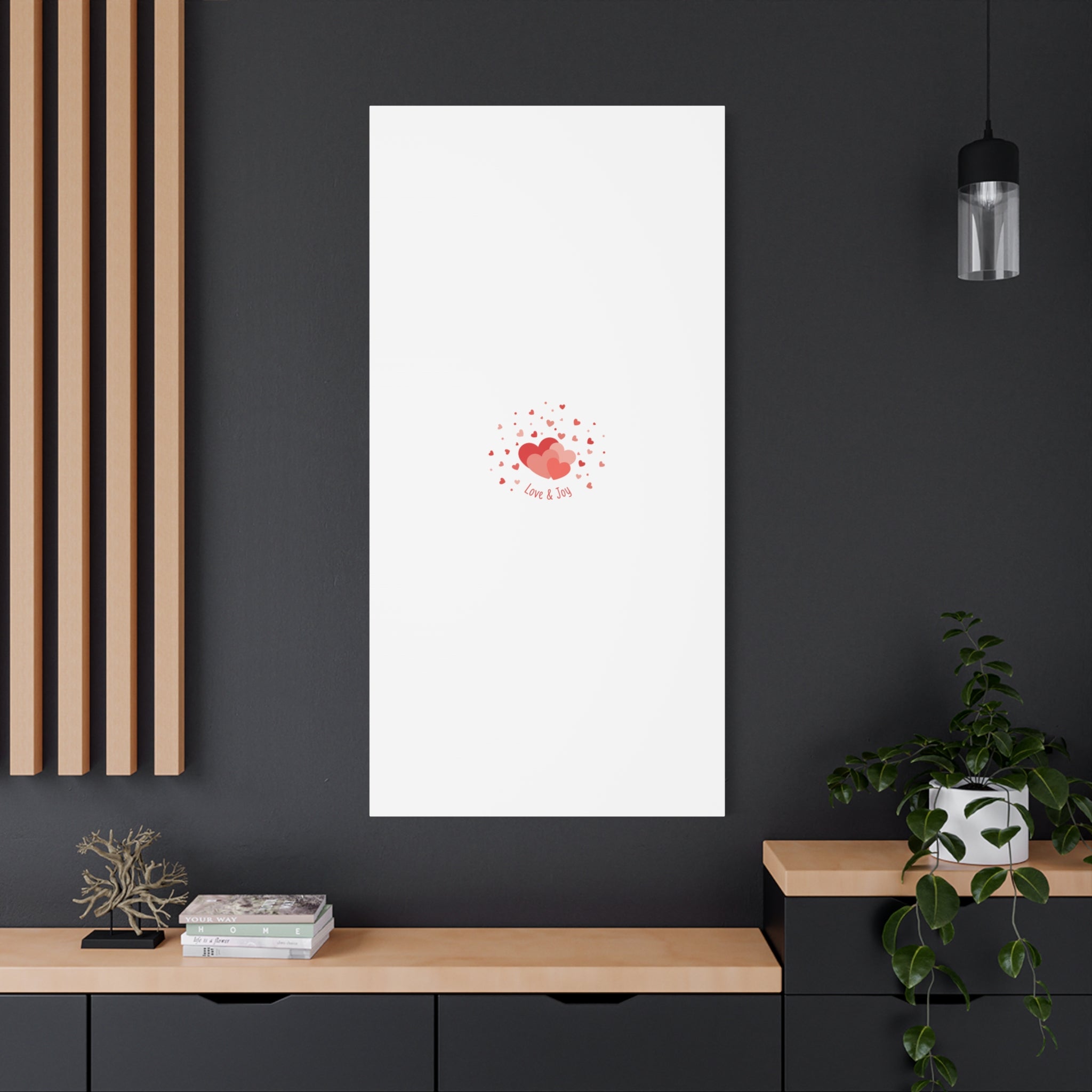 Tiny Heart Confetti Canvas | Matte Stretched Canvas