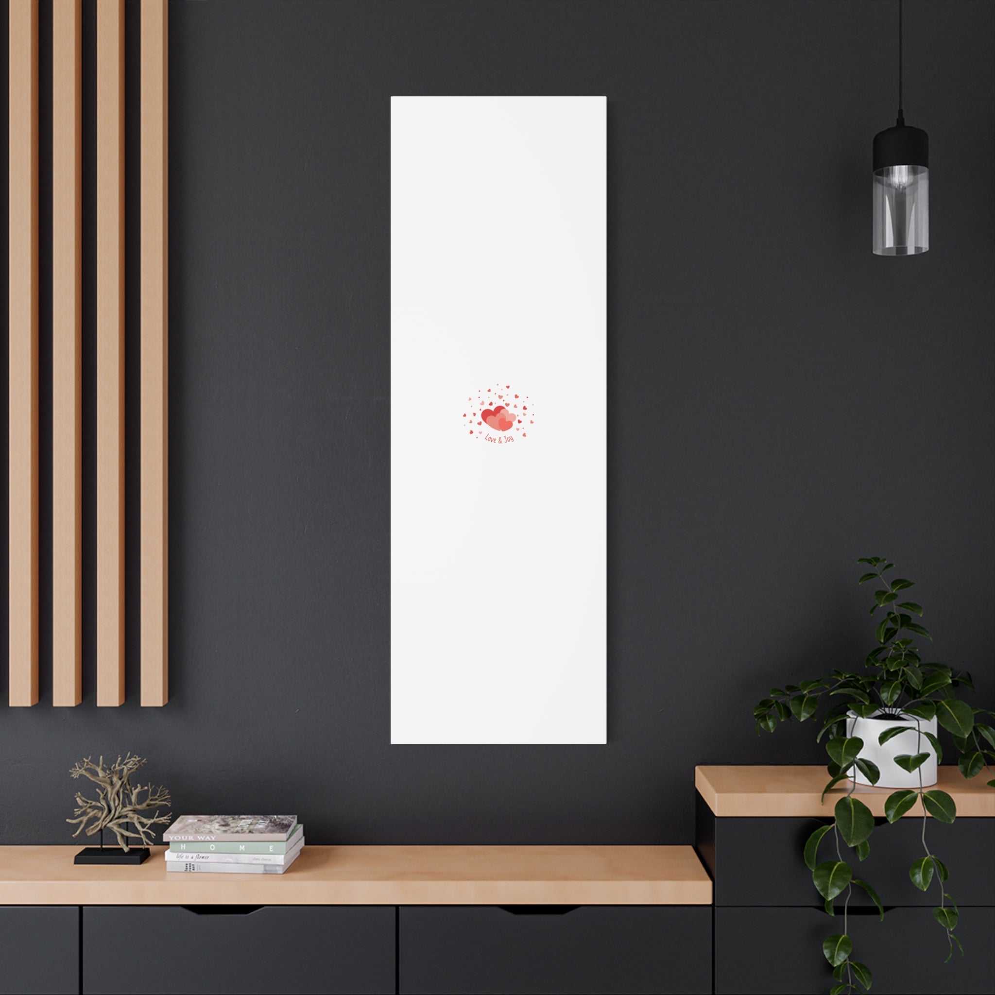 Tiny Heart Confetti Canvas | Matte Stretched Canvas