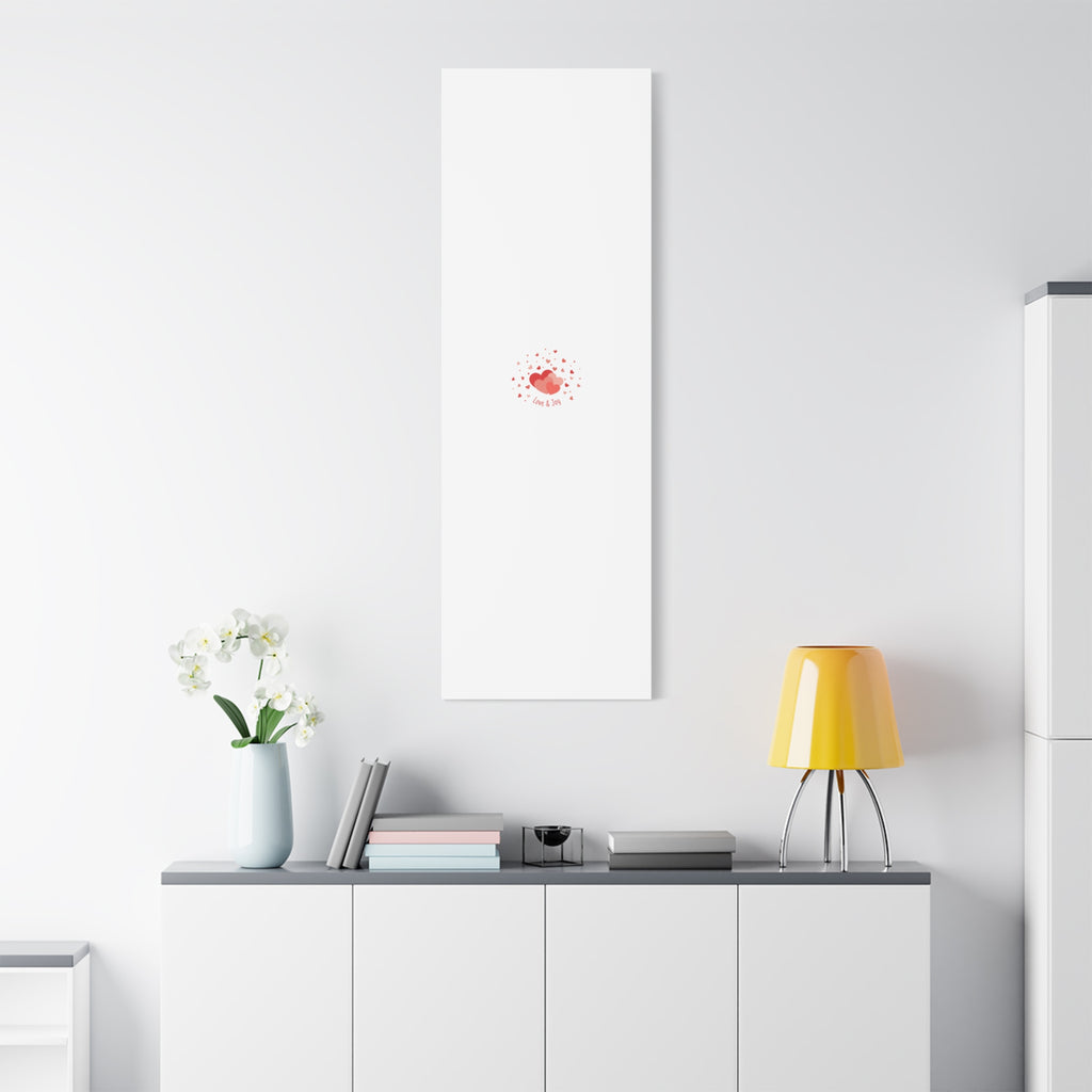 Tiny Heart Confetti Canvas | Matte Stretched Canvas