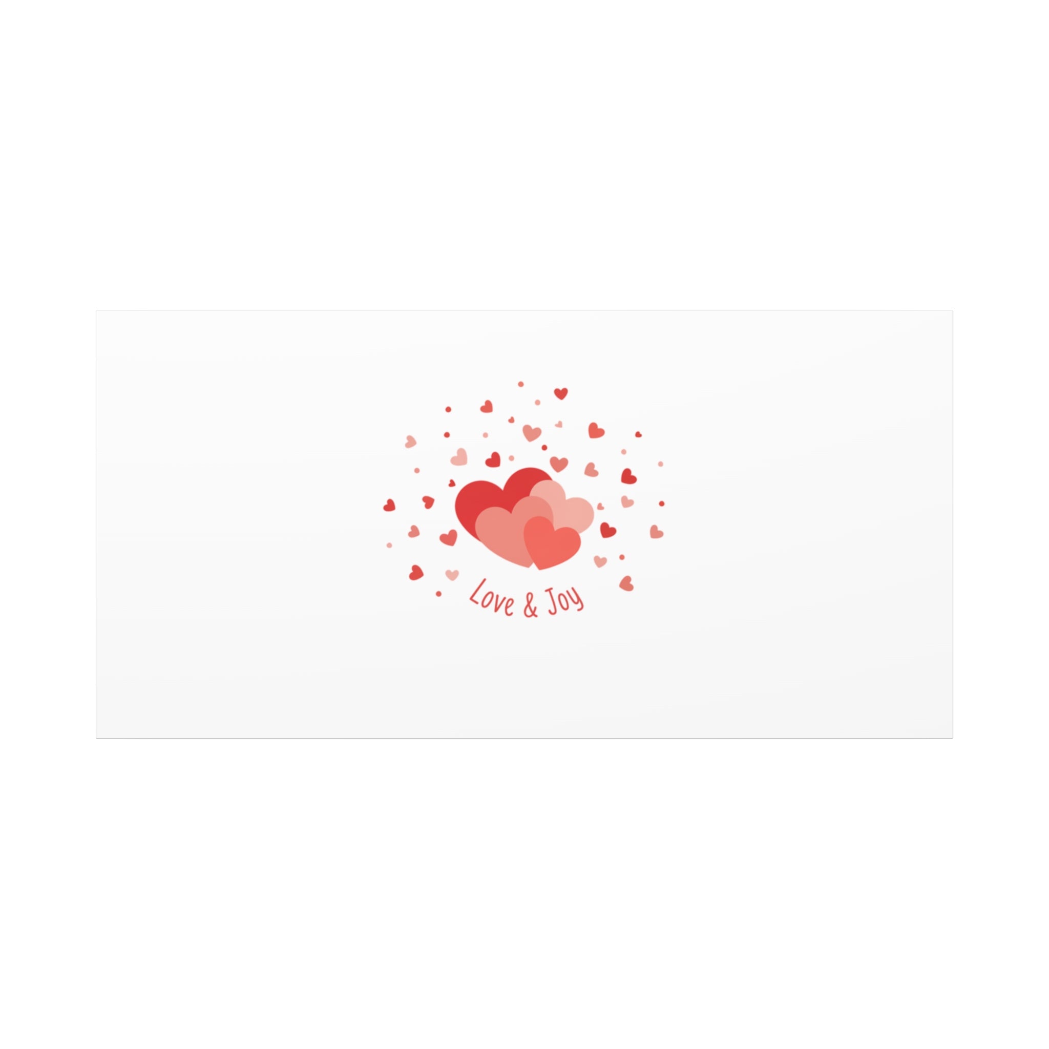 Tiny Heart Confetti Canvas | Matte Stretched Canvas