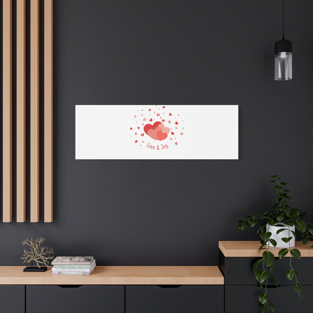 Tiny Heart Confetti Canvas | Matte Stretched Canvas