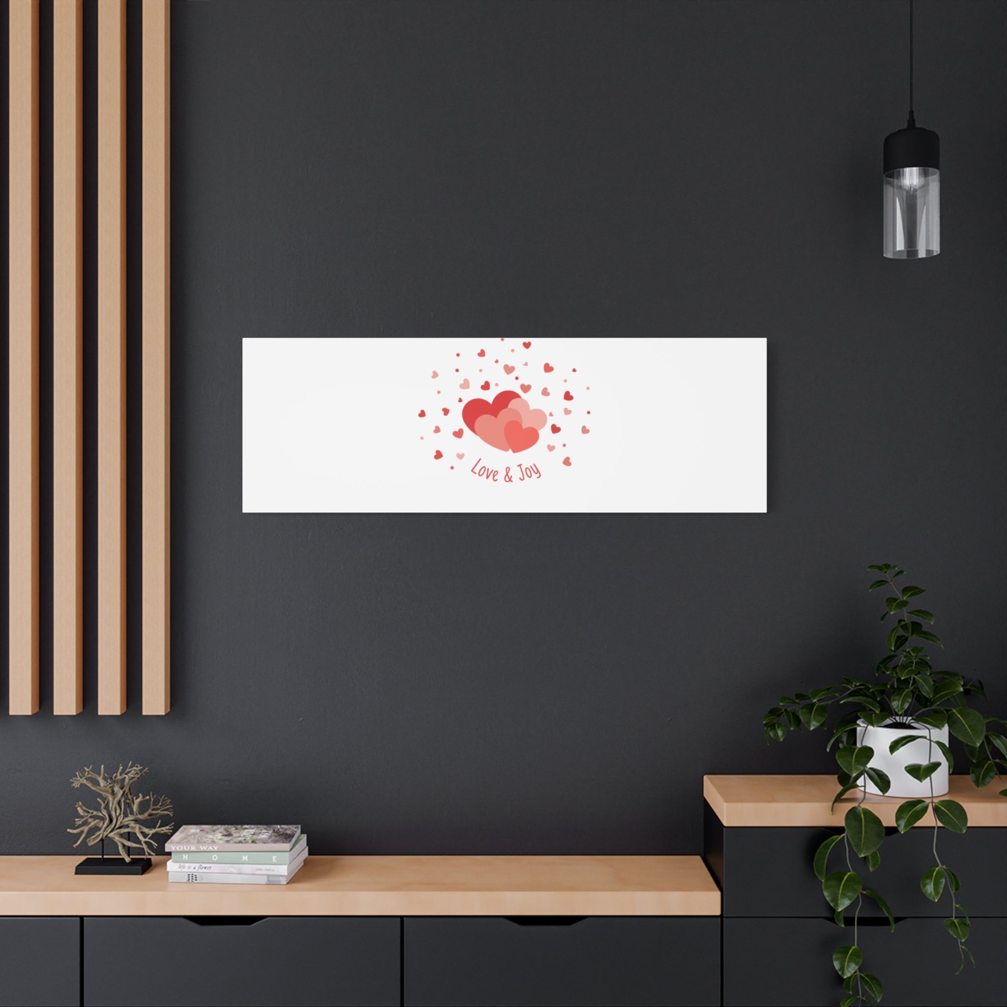 Tiny Heart Confetti Canvas | Matte Stretched Canvas