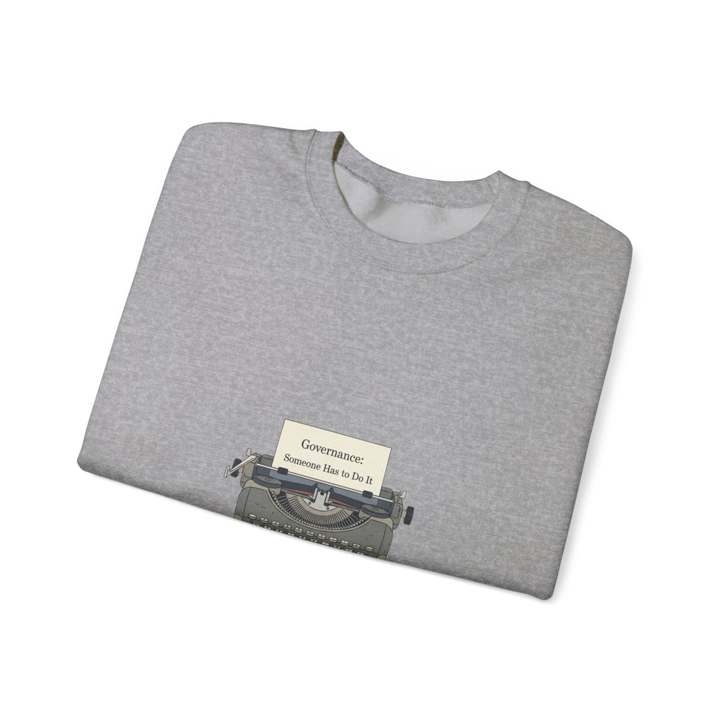 Civic Exhaustion Typewriter Crewneck sweatshirt | election memes, politics humor