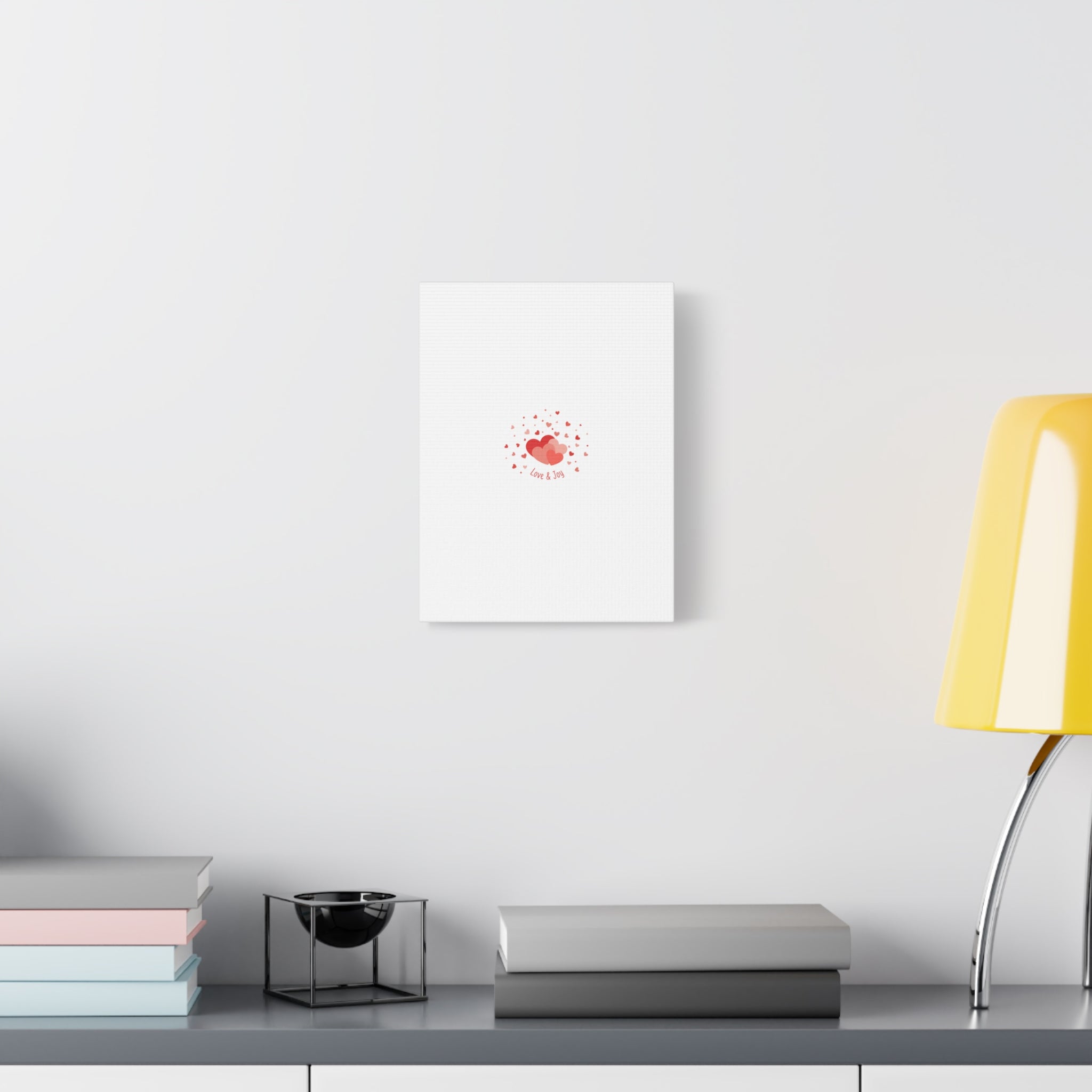 Tiny Heart Confetti Canvas | Matte Stretched Canvas