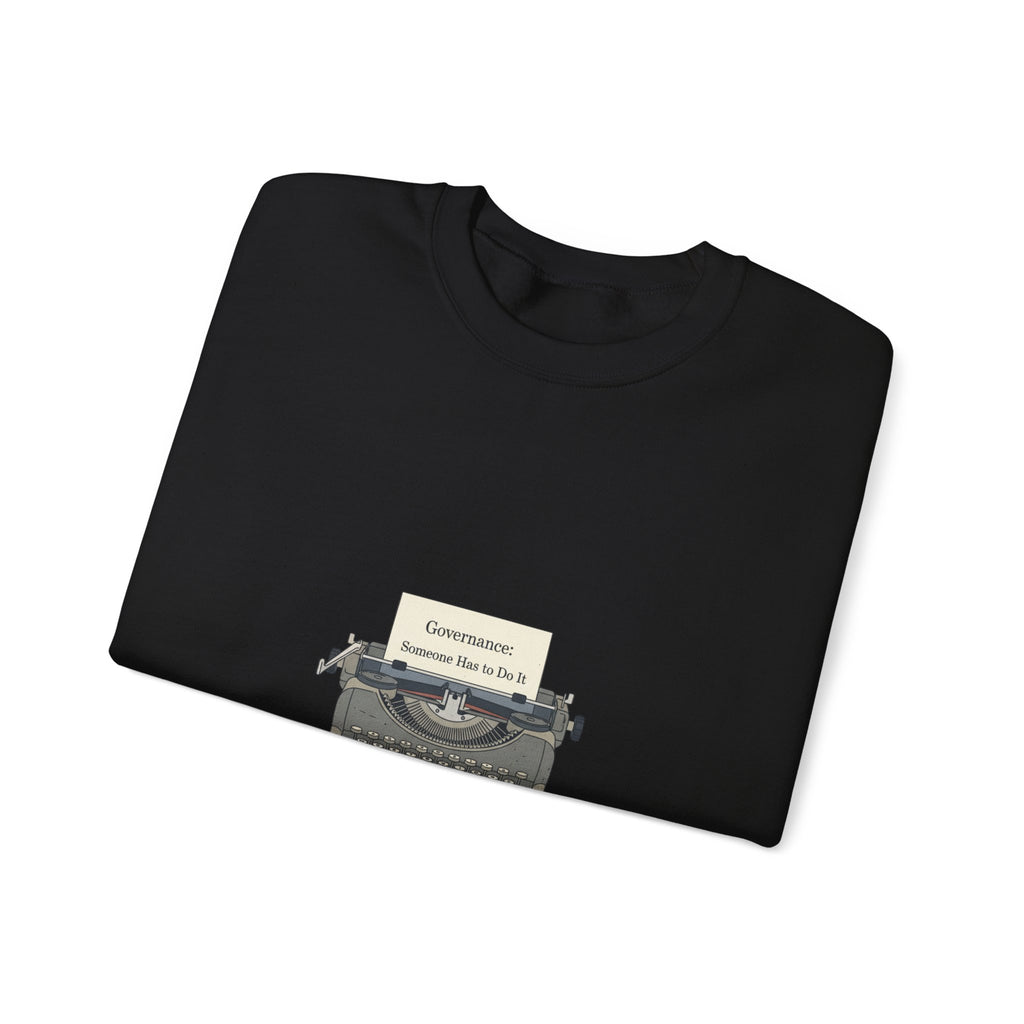 Civic Exhaustion Typewriter Crewneck sweatshirt | election memes, politics humor