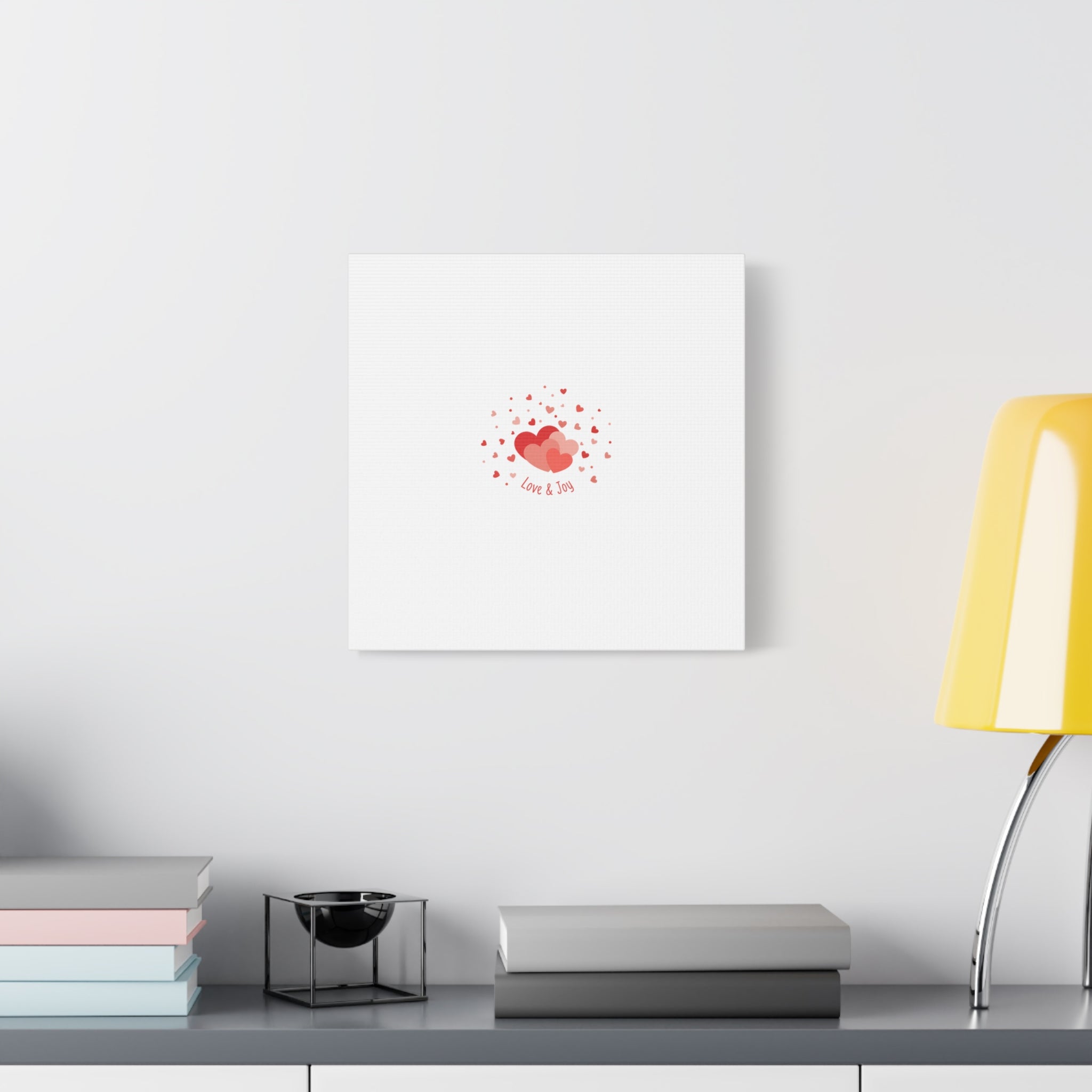 Tiny Heart Confetti Canvas | Matte Stretched Canvas