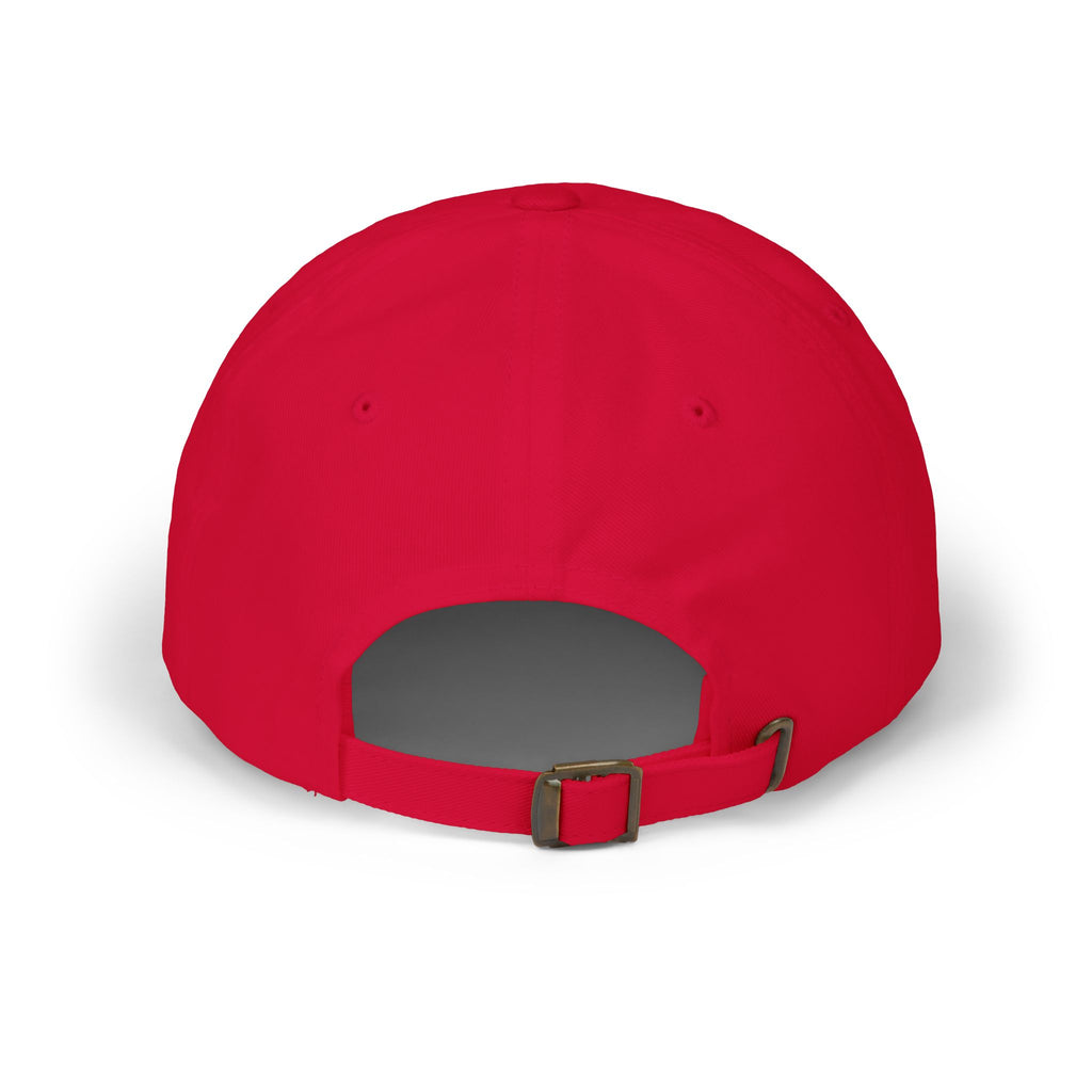 Dad Cap — "no idea, but ok" Embroidered White Baseball Hat