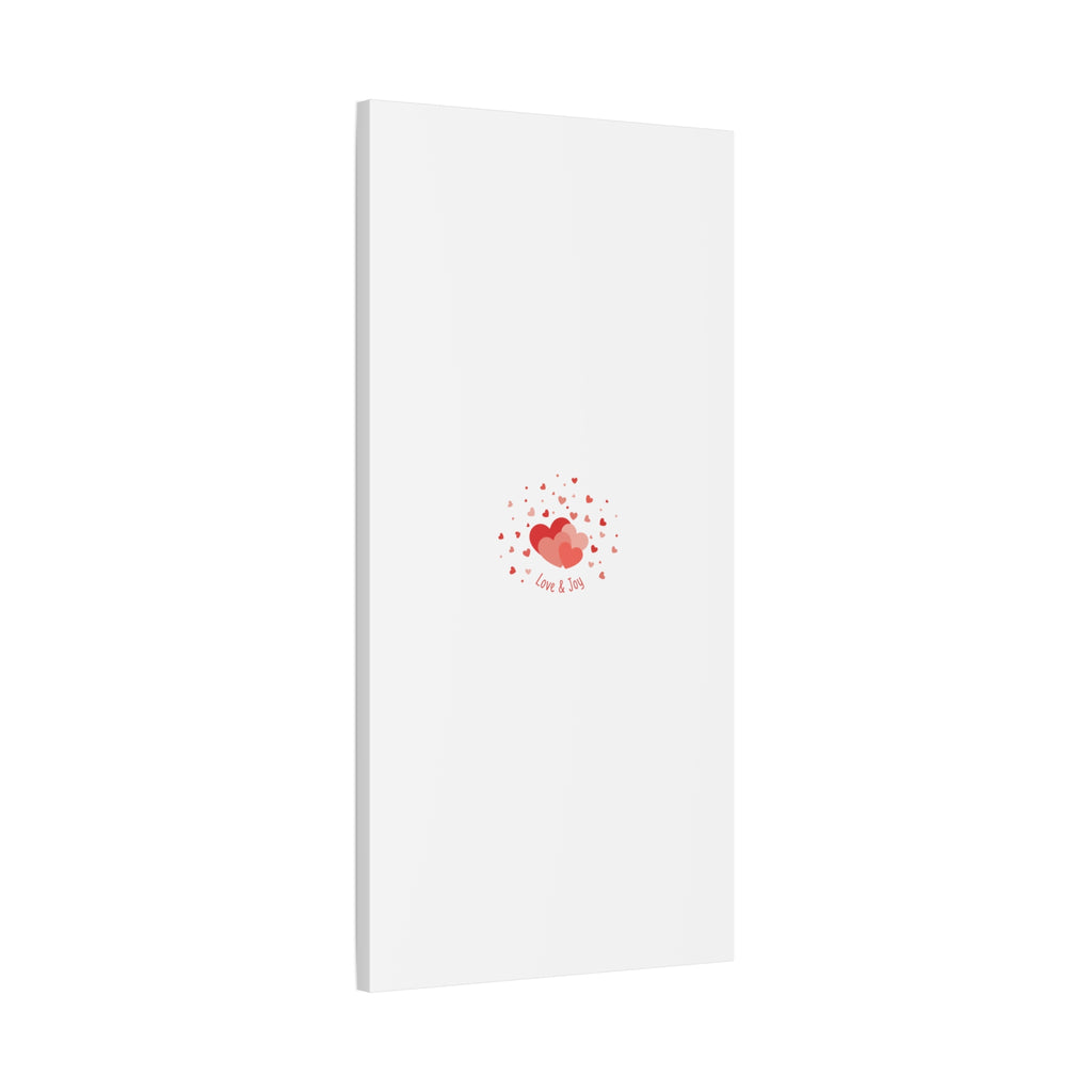 Tiny Heart Confetti Canvas | Matte Stretched Canvas
