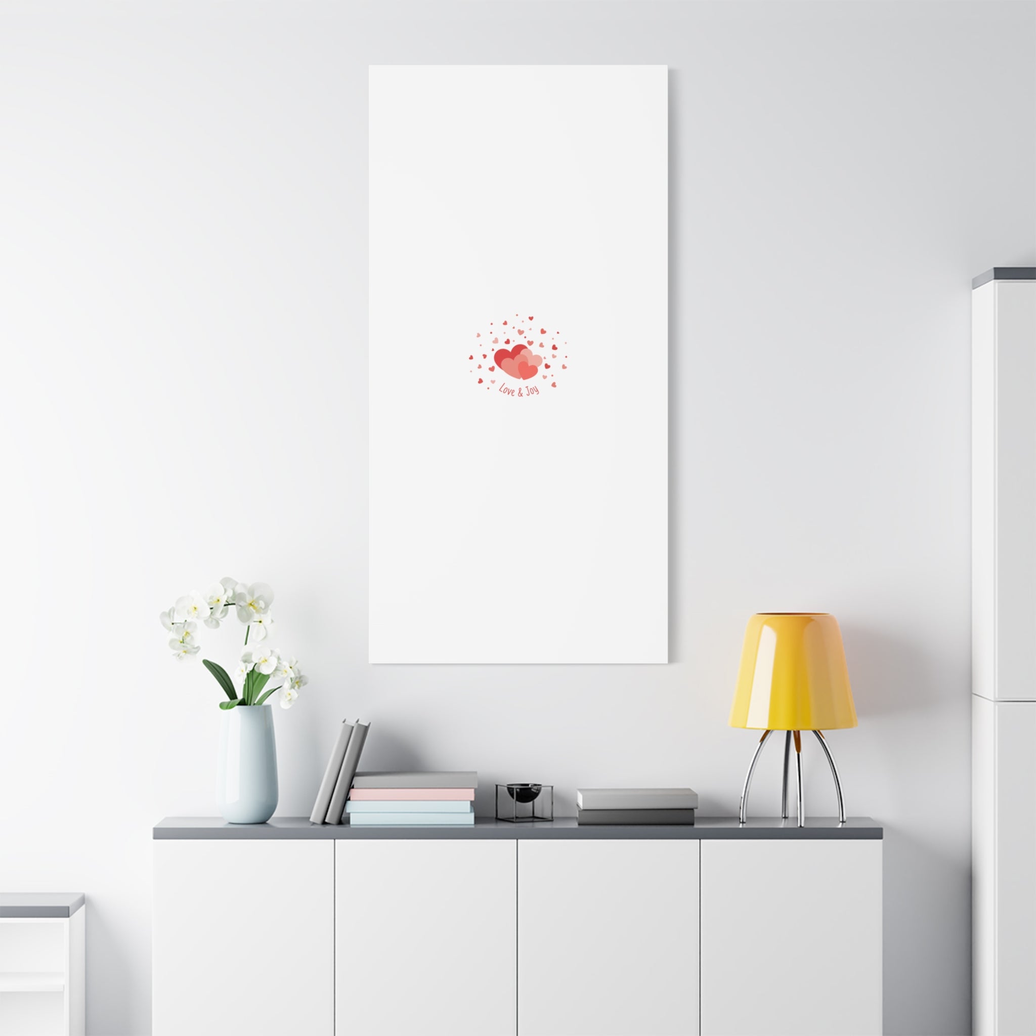 Tiny Heart Confetti Canvas | Matte Stretched Canvas