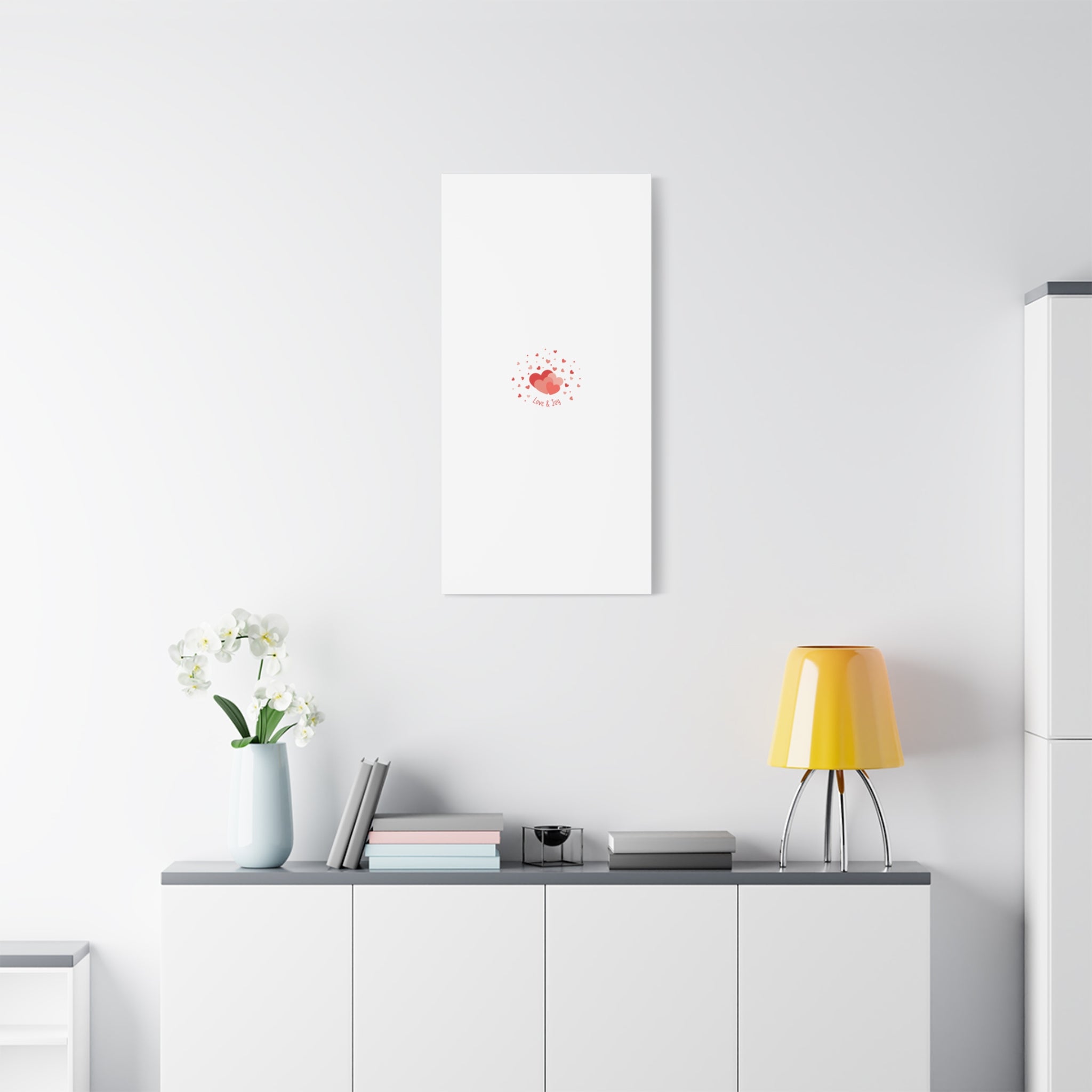 Tiny Heart Confetti Canvas | Matte Stretched Canvas
