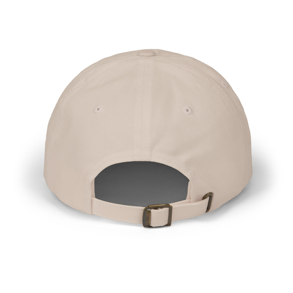 Dad Cap — "no idea, but ok" Embroidered White Baseball Hat