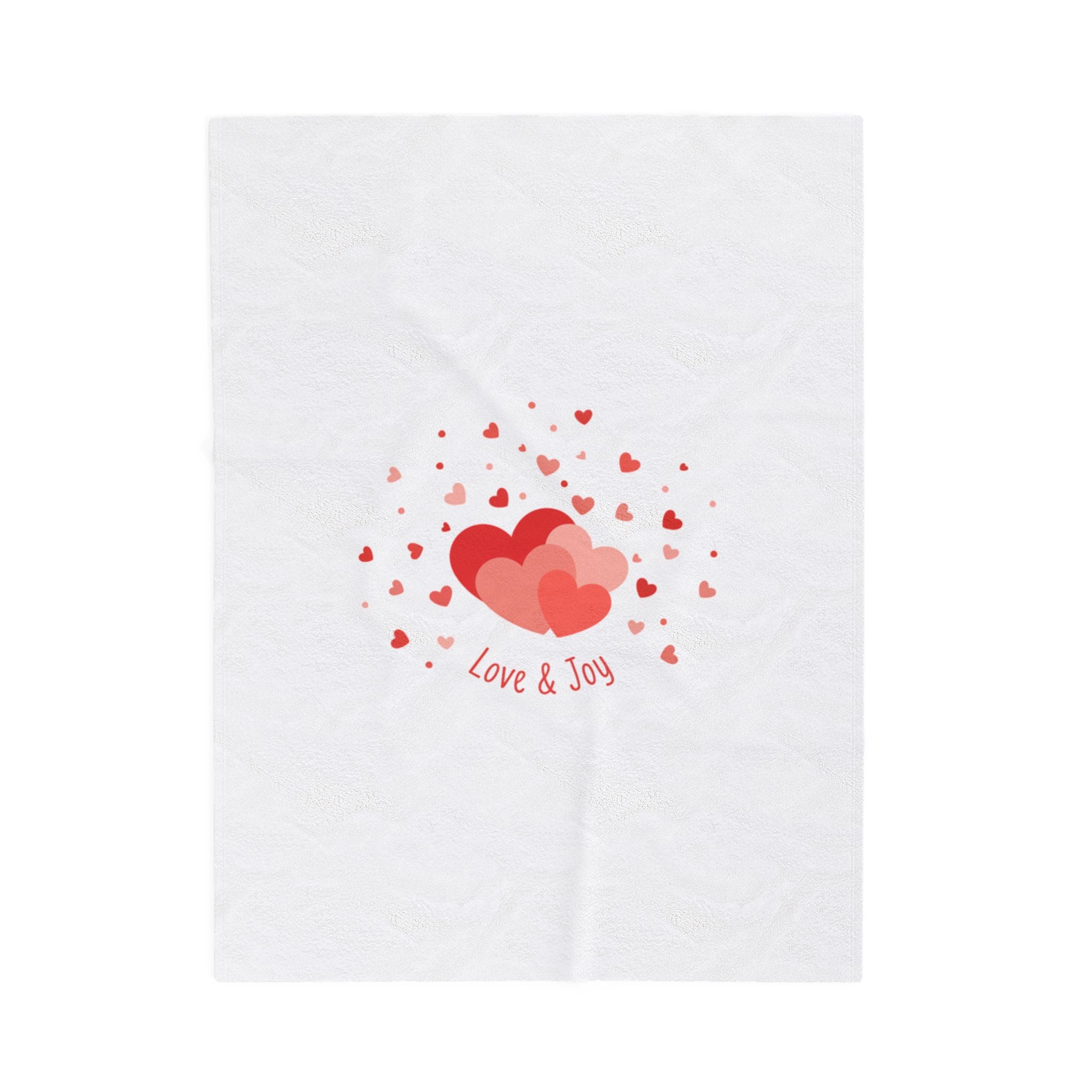 Tiny Heart Confetti Velveteen Plush Blanket | tiny heart design, pre-valentine’s