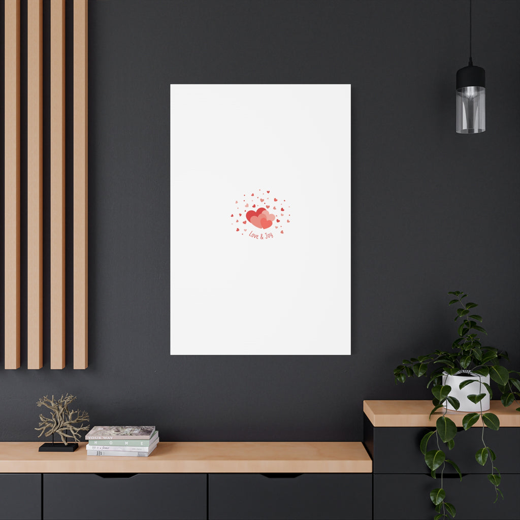 Tiny Heart Confetti Canvas | Matte Stretched Canvas