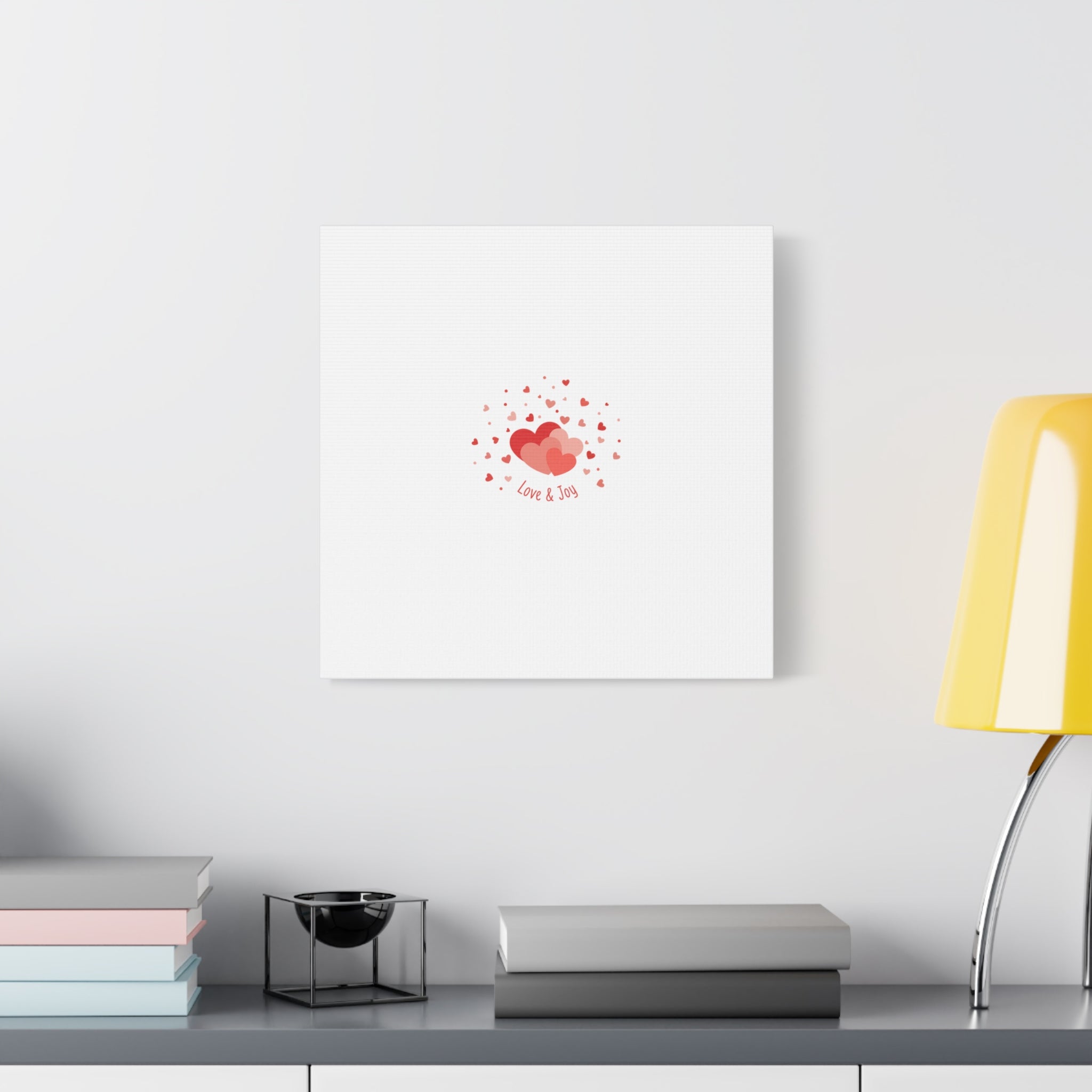 Tiny Heart Confetti Canvas | Matte Stretched Canvas