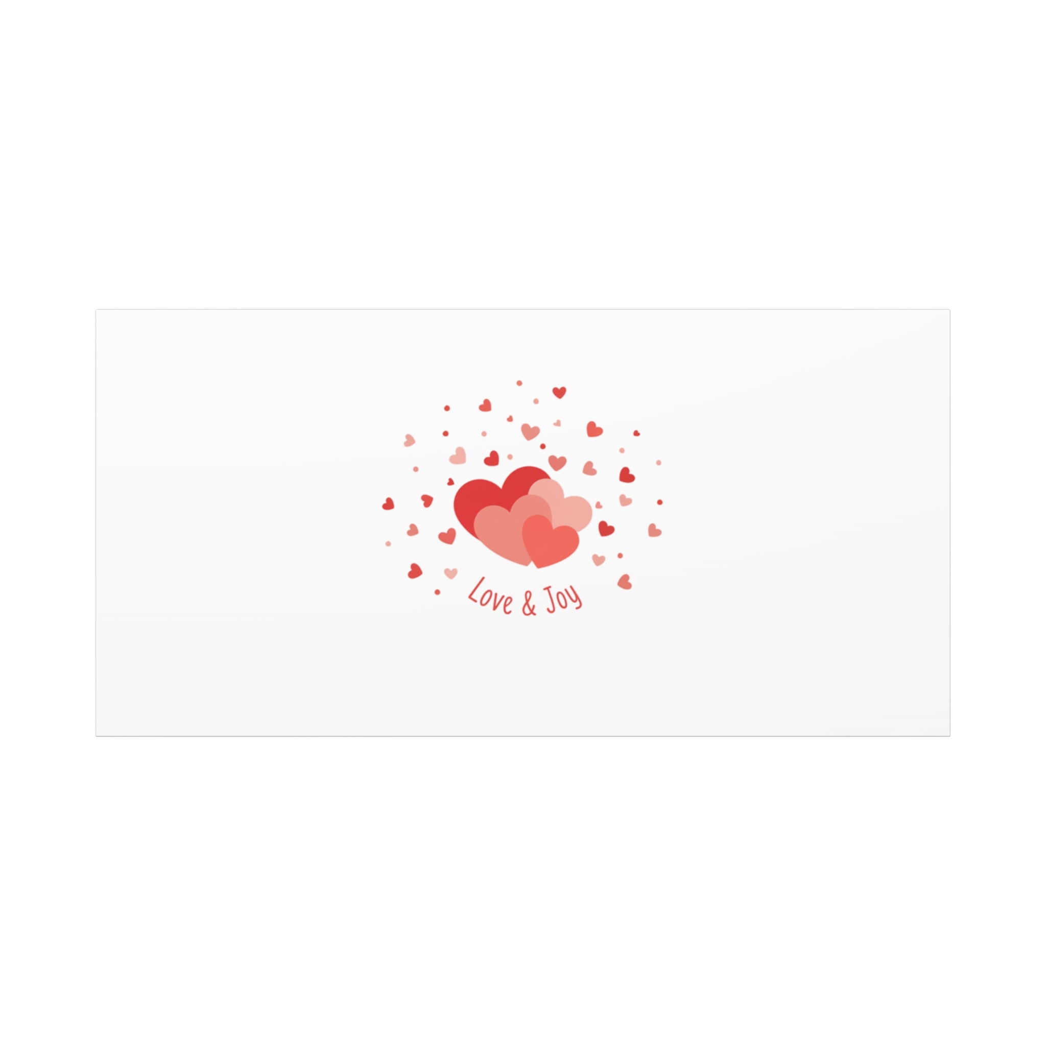 Tiny Heart Confetti Canvas | Matte Stretched Canvas