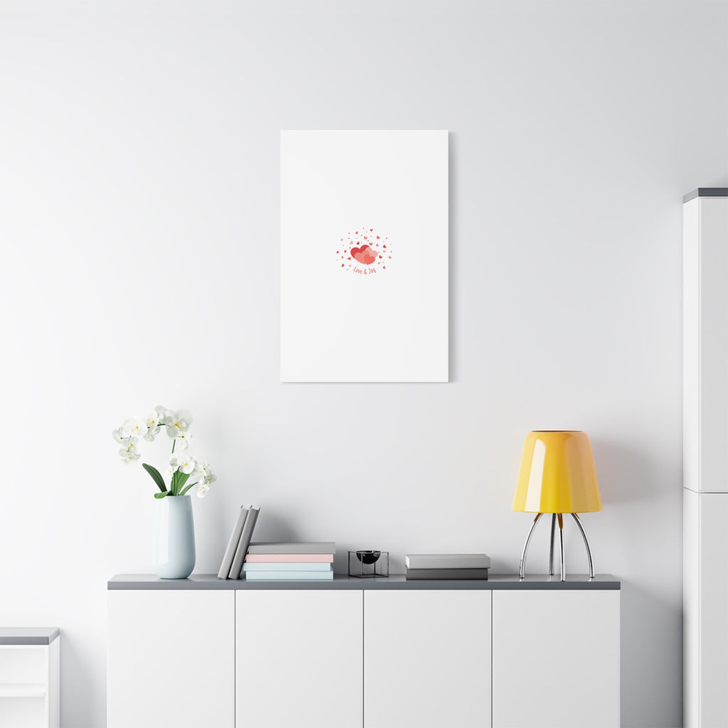 Tiny Heart Confetti Canvas | Matte Stretched Canvas