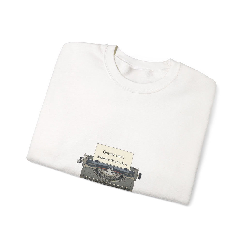 Civic Exhaustion Typewriter Crewneck sweatshirt | election memes, politics humor