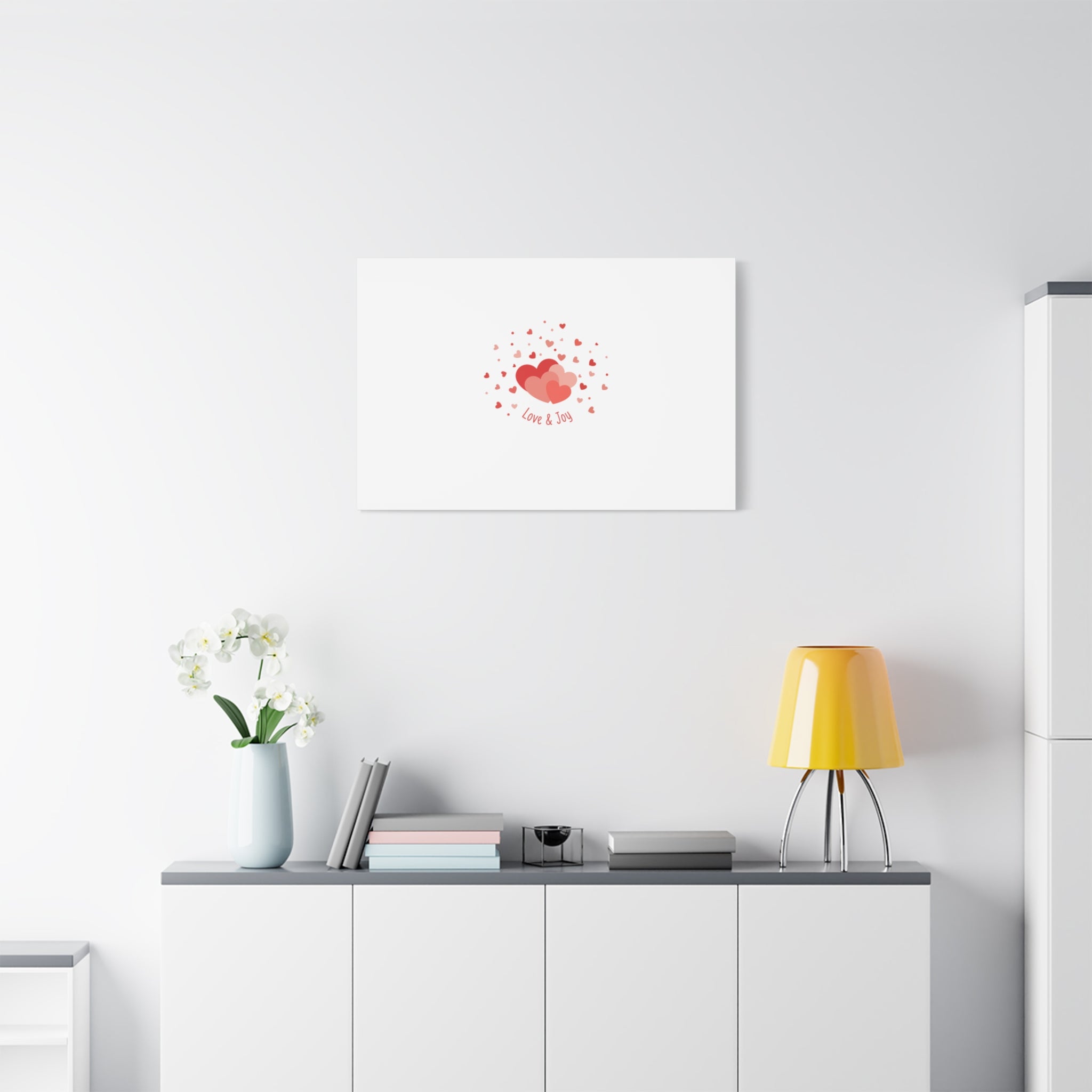 Tiny Heart Confetti Canvas | Matte Stretched Canvas