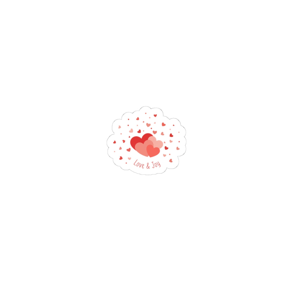 Tiny Heart Confetti Kiss-Cut Stickers | Valentine's Doodle, Micro Heart Pattern
