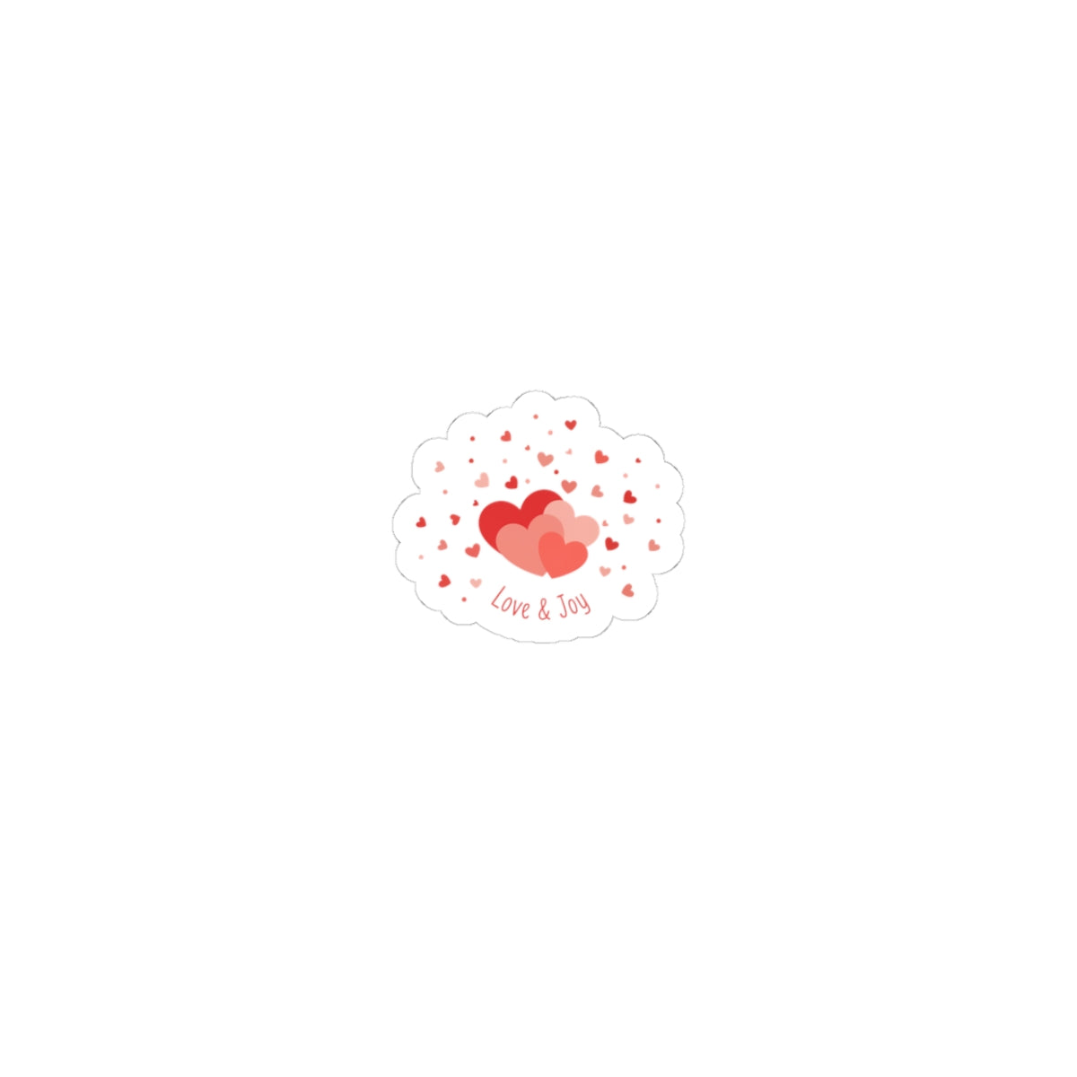Tiny Heart Confetti Kiss-Cut Stickers | Valentine's Doodle, Micro Heart Pattern