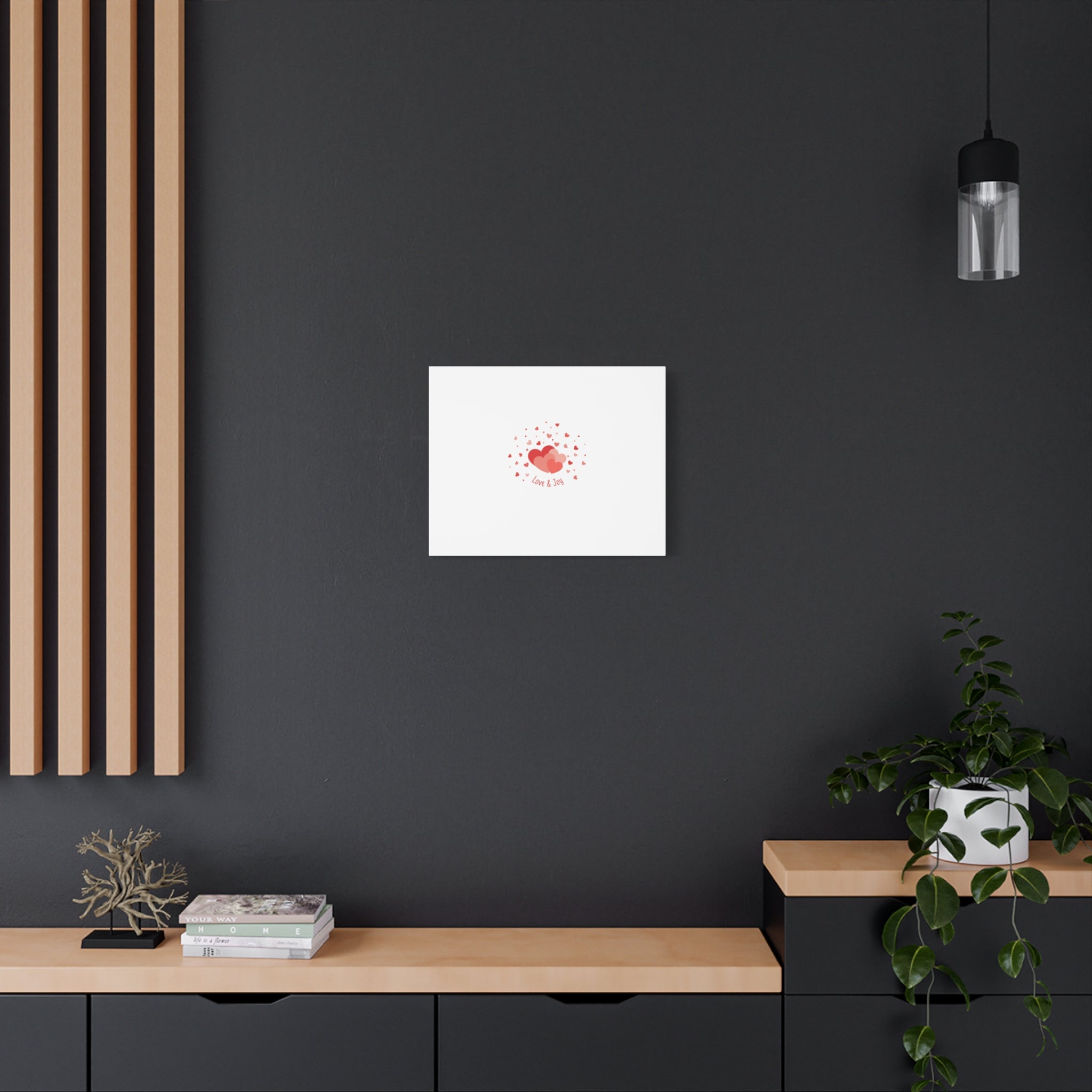 Tiny Heart Confetti Canvas | Matte Stretched Canvas