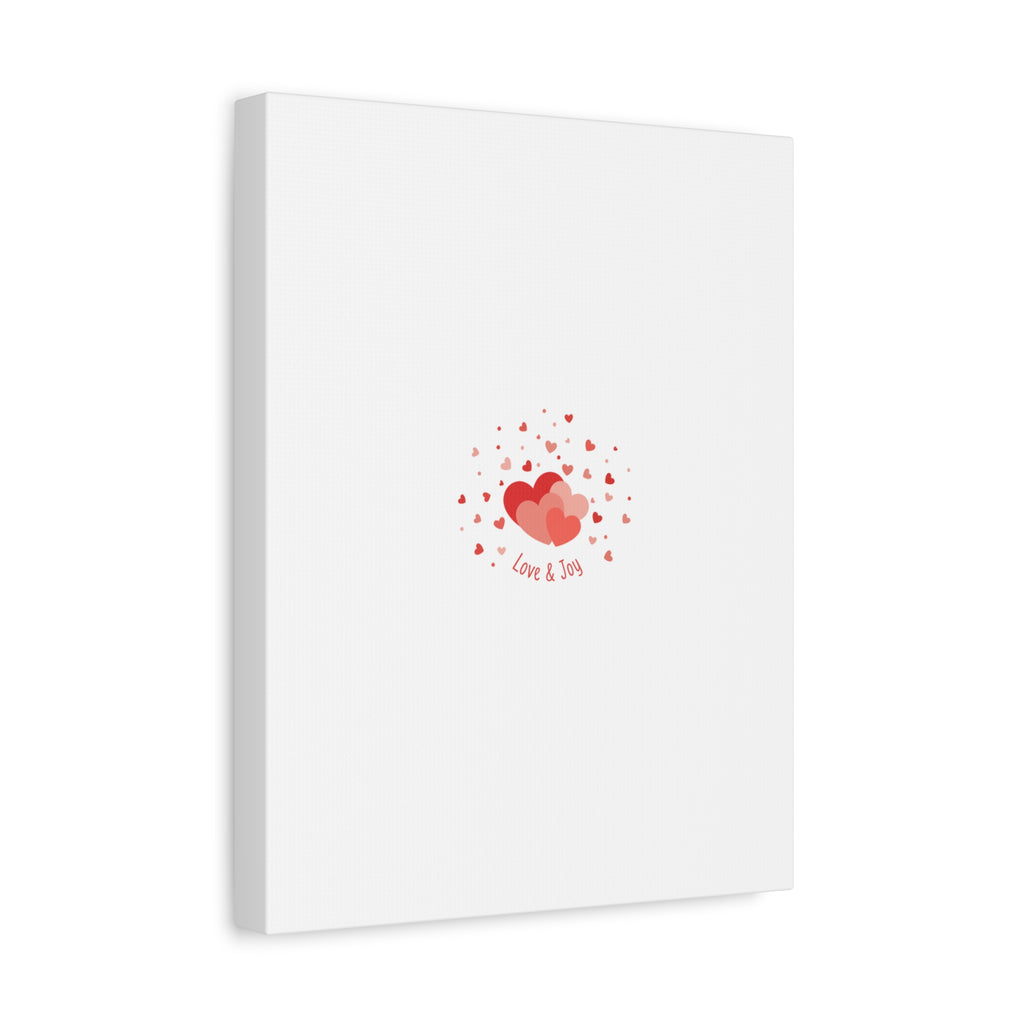 Tiny Heart Confetti Canvas | Matte Stretched Canvas
