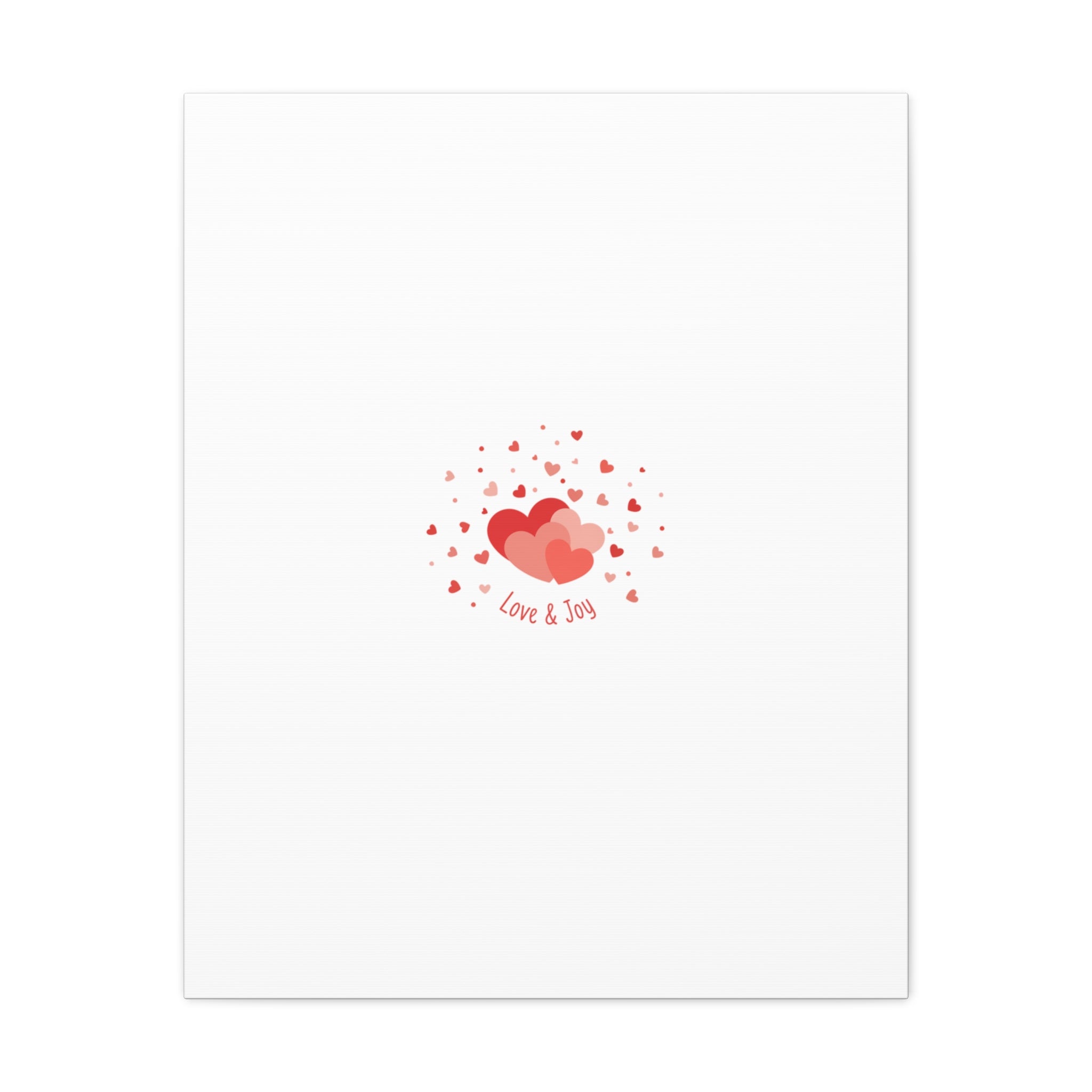 Tiny Heart Confetti Canvas | Matte Stretched Canvas