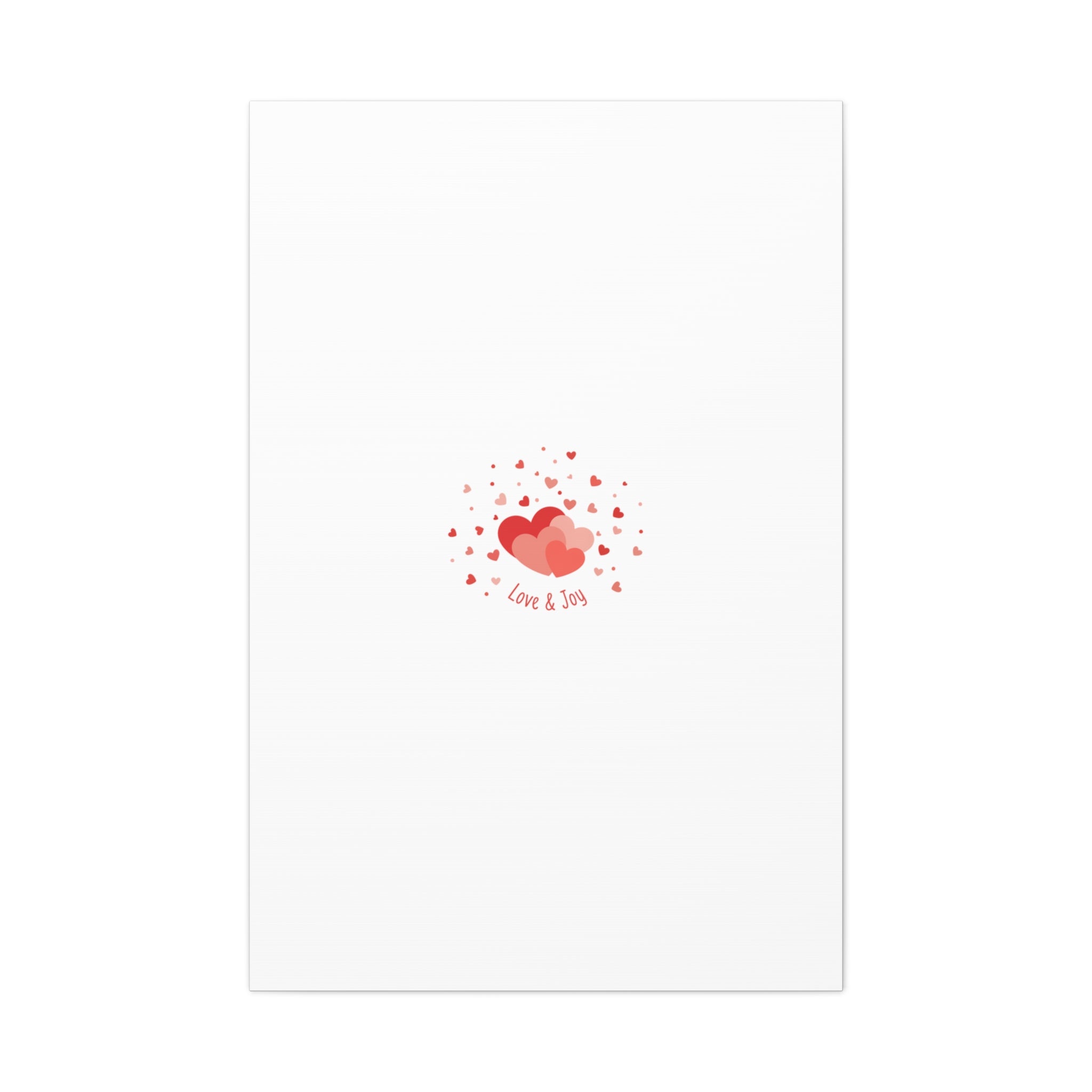 Tiny Heart Confetti Canvas | Matte Stretched Canvas