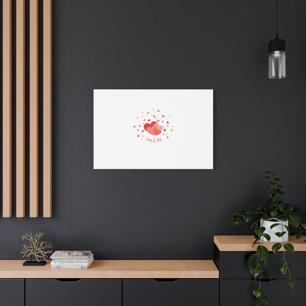 Tiny Heart Confetti Canvas | Matte Stretched Canvas