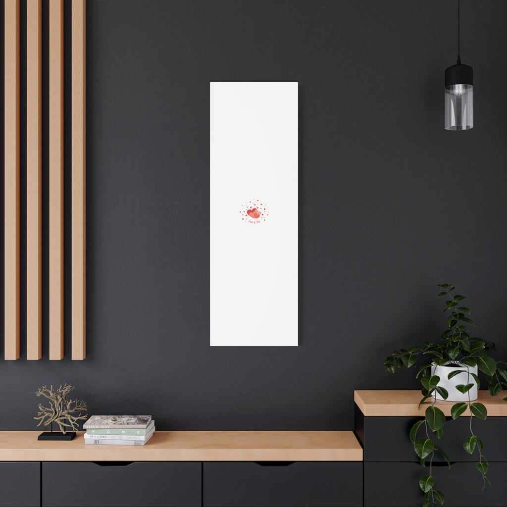 Tiny Heart Confetti Canvas | Matte Stretched Canvas