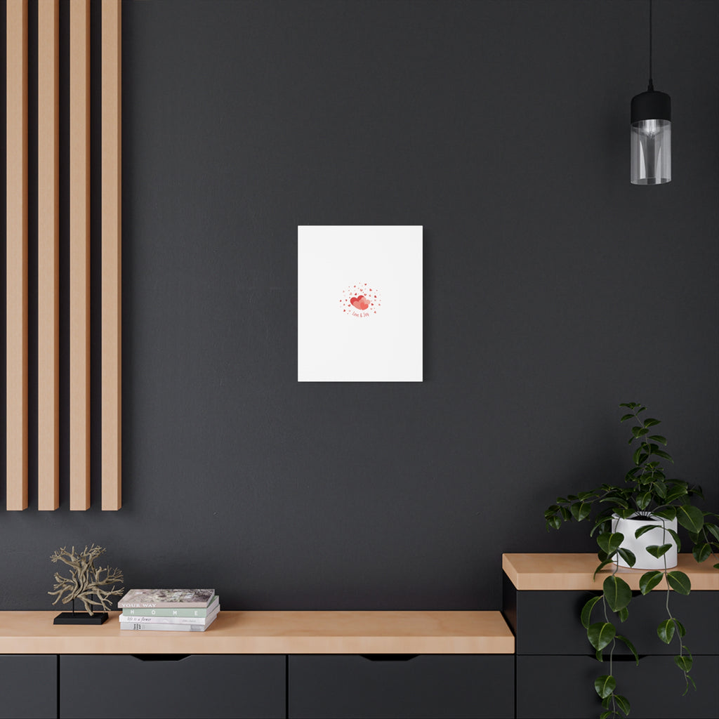Tiny Heart Confetti Canvas | Matte Stretched Canvas