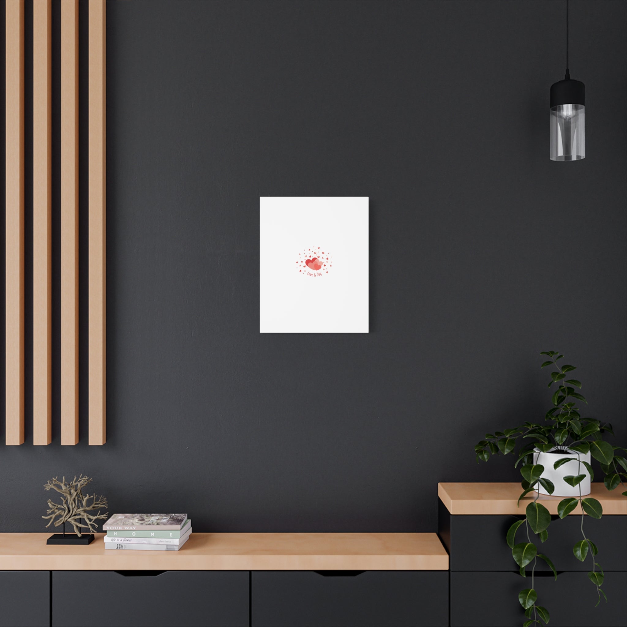 Tiny Heart Confetti Canvas | Matte Stretched Canvas
